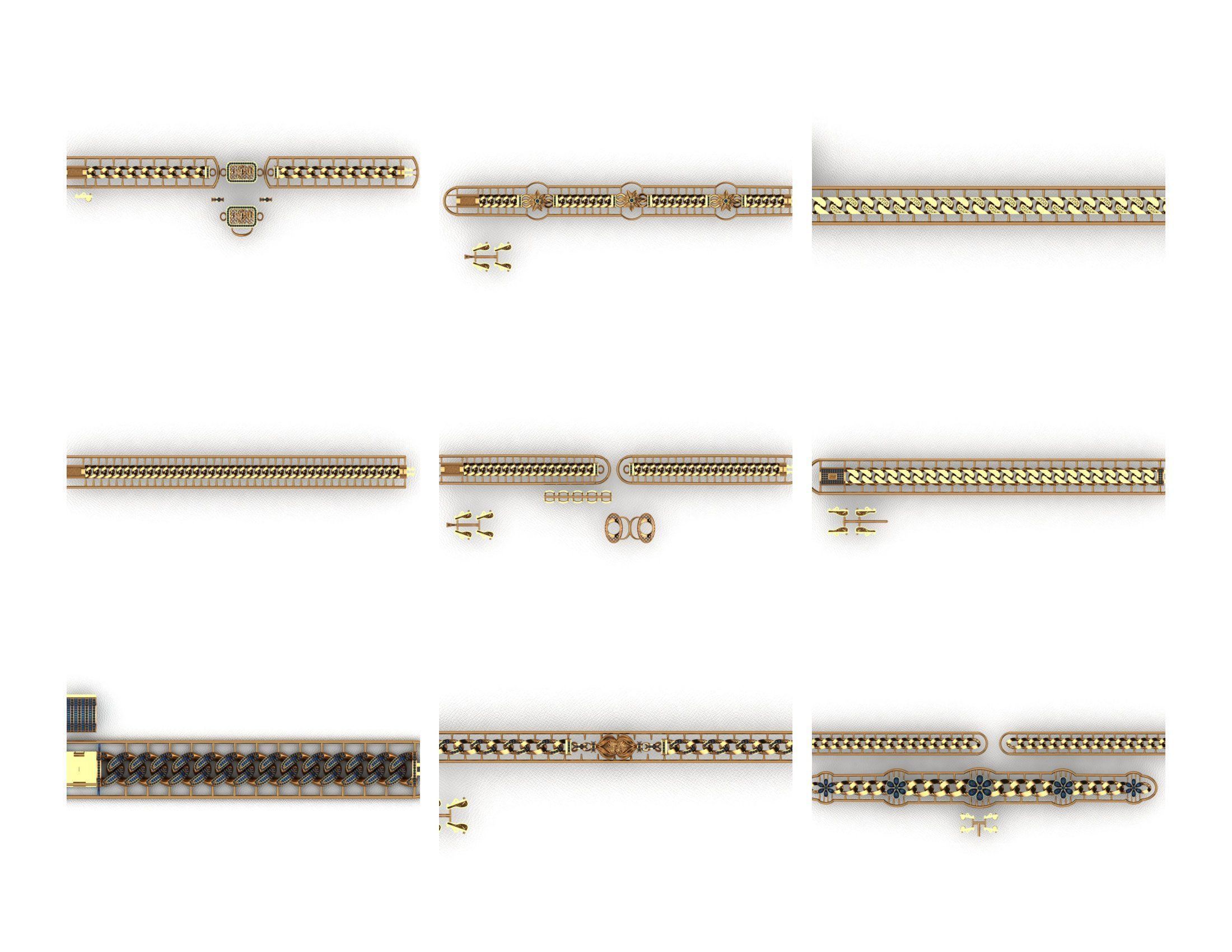 CUBAN LINK CHAIN - 800 PIECES READY FOR PRINT 3D print model_33