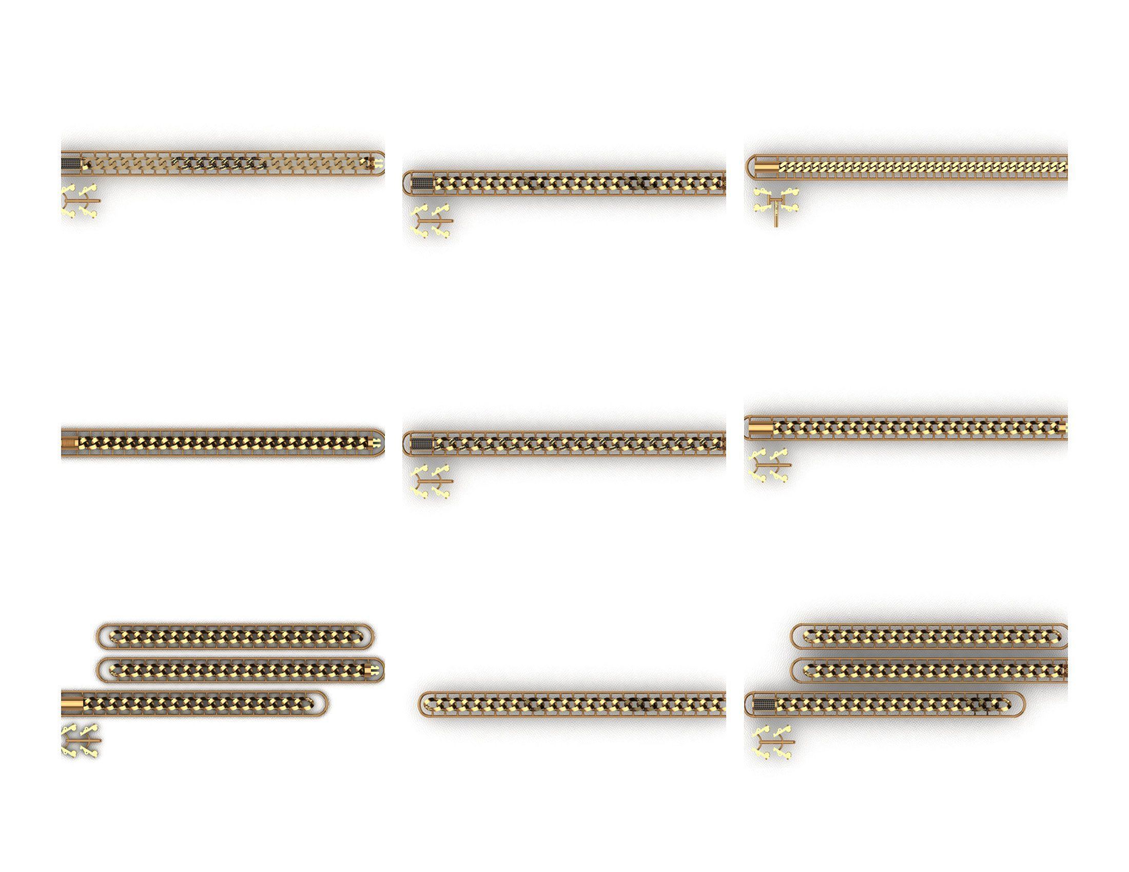 CUBAN LINK CHAIN - 800 PIECES READY FOR PRINT 3D print model_44