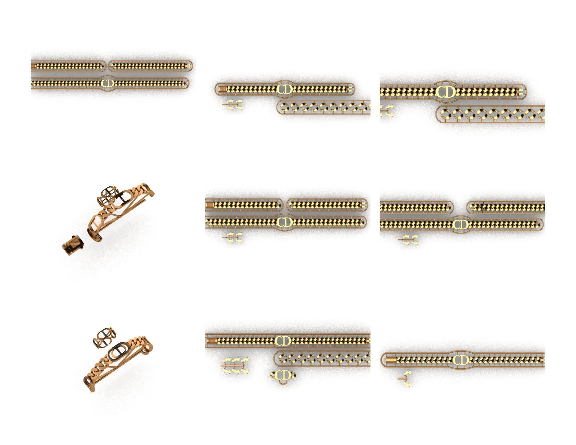 CUBAN LINK CHAIN - 800 PIECES READY FOR PRINT 3D print model_37