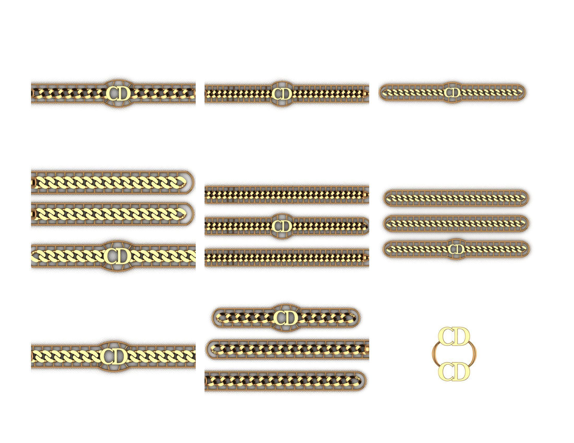 CUBAN LINK CHAIN - 800 PIECES READY FOR PRINT 3D print model_40