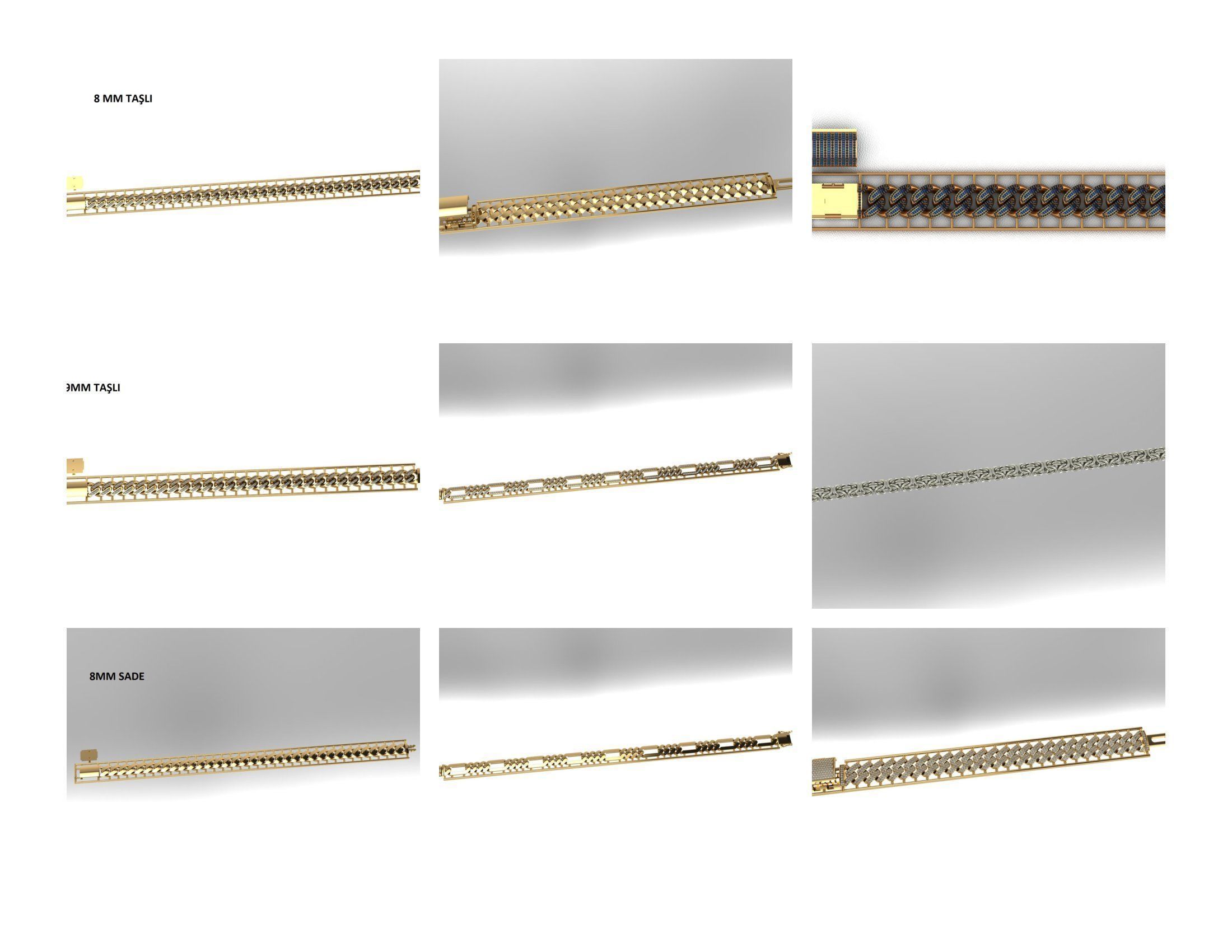 CUBAN LINK CHAIN - 800 PIECES READY FOR PRINT 3D print model_32