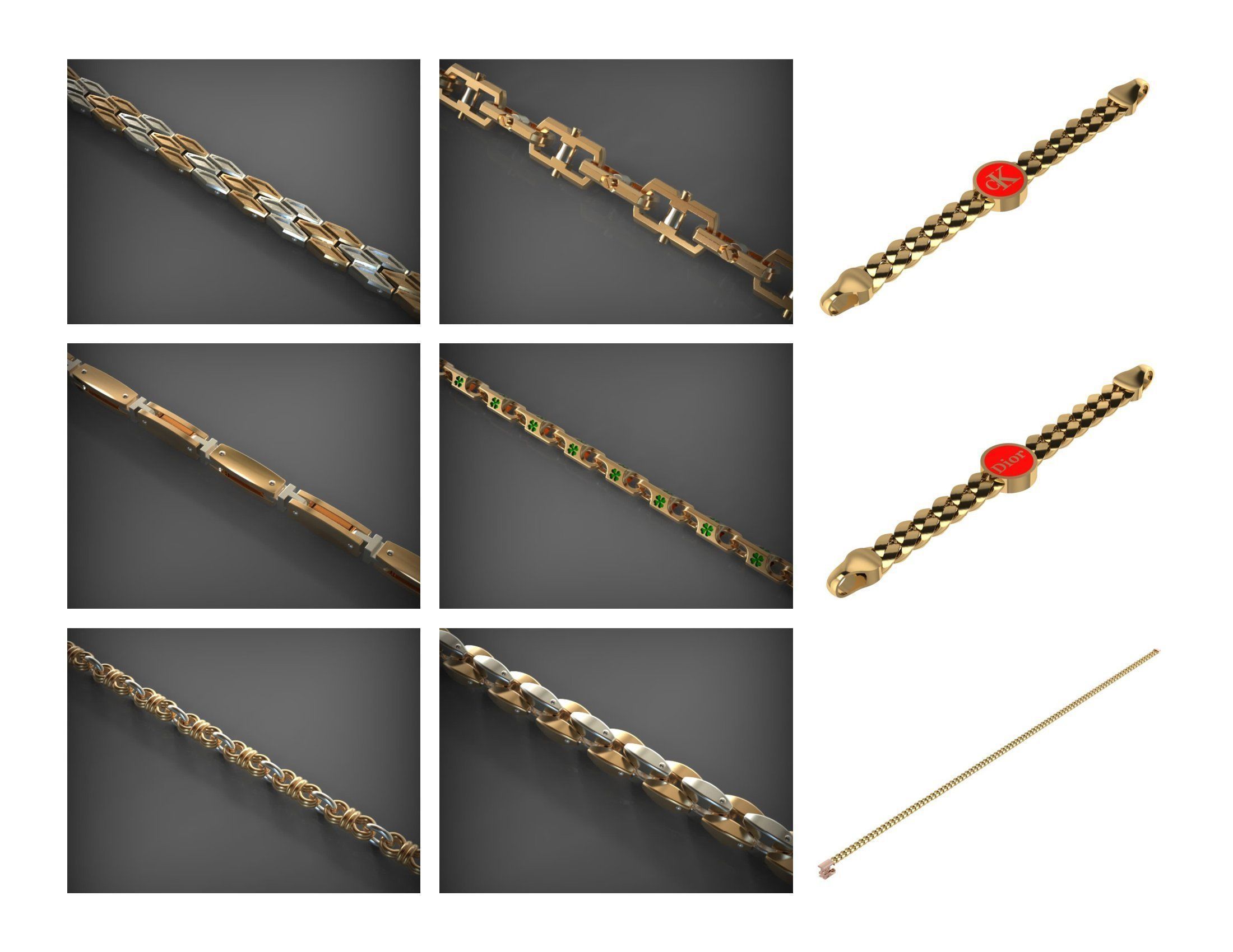 CUBAN LINK CHAIN - 800 PIECES READY FOR PRINT 3D print model_65