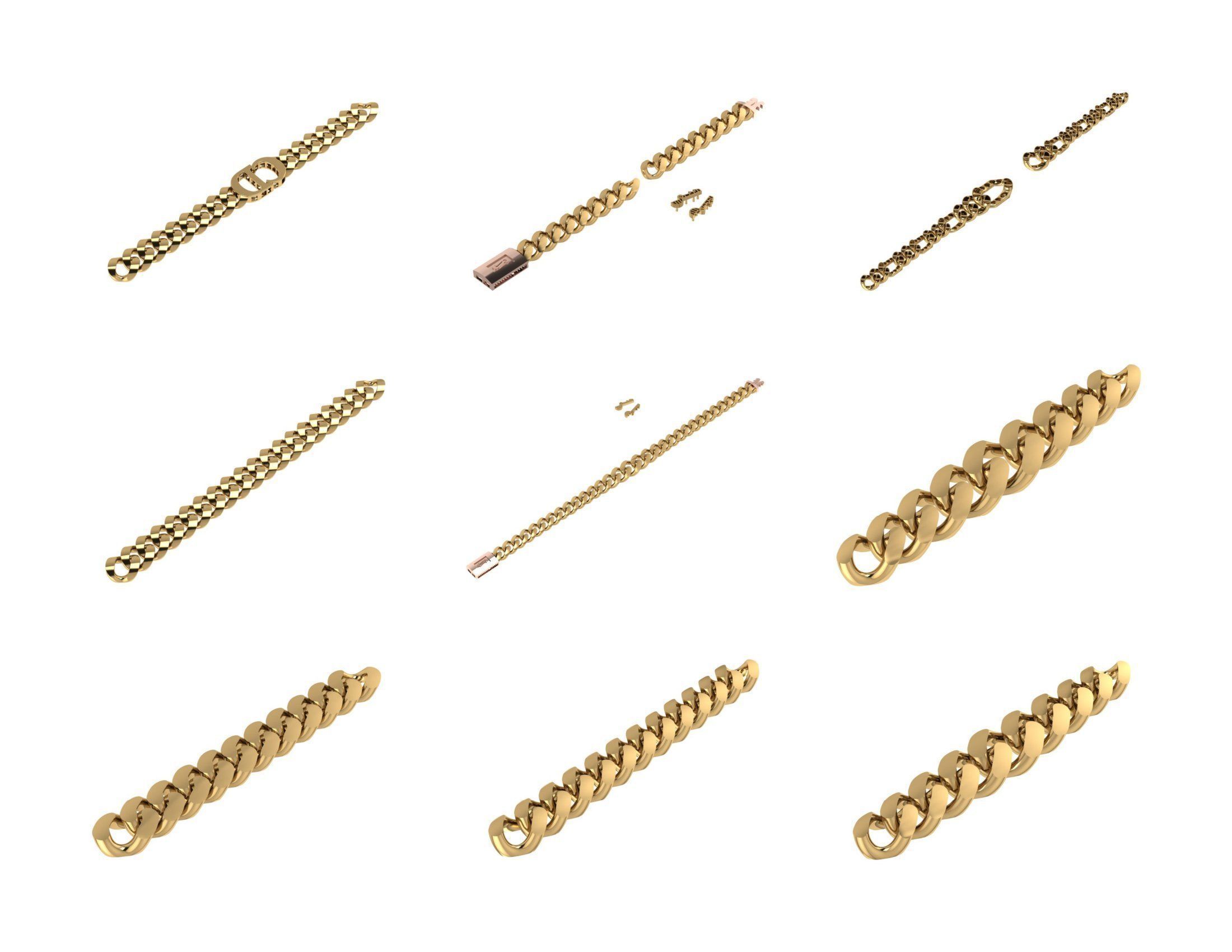 CUBAN LINK CHAIN - 800 PIECES READY FOR PRINT 3D print model_86