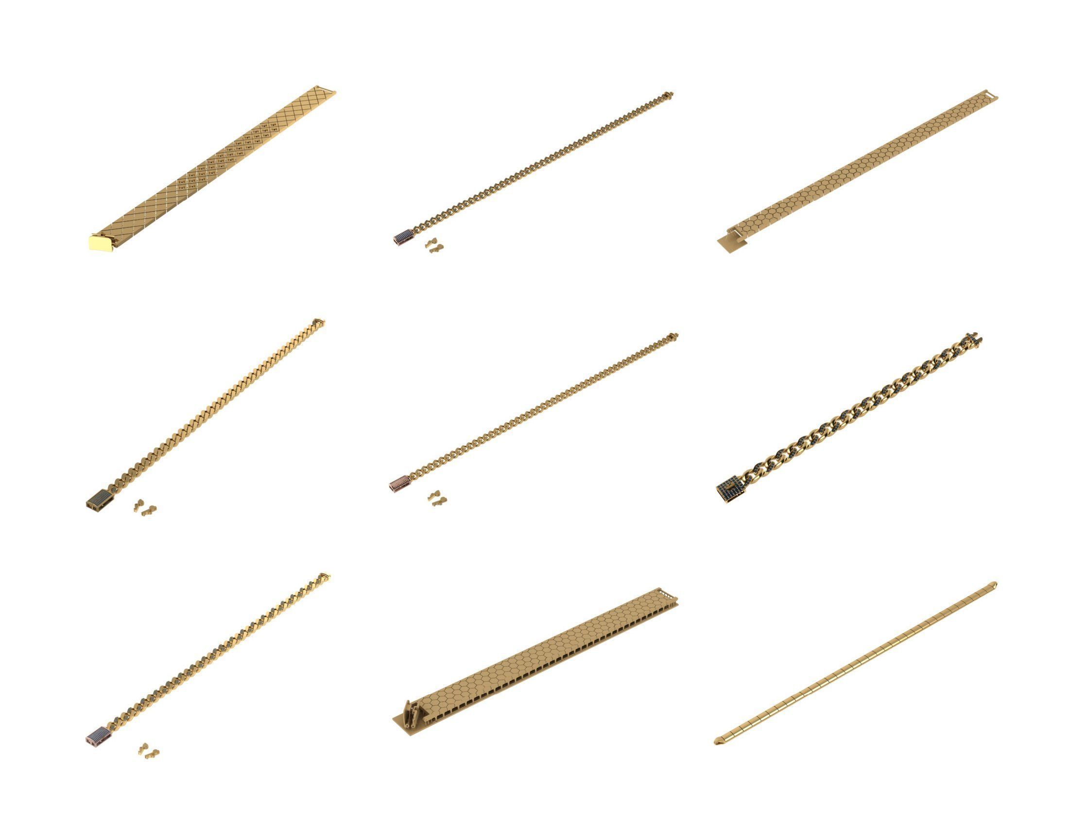 CUBAN LINK CHAIN - 800 PIECES READY FOR PRINT 3D print model_1