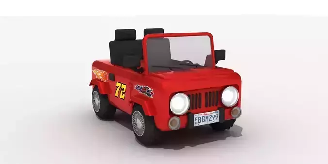3D 3d Toy Car Suv 4x4 Low-poly 3D model  3D 3d Toy Car Suv 4x4 Low-poly 3D model