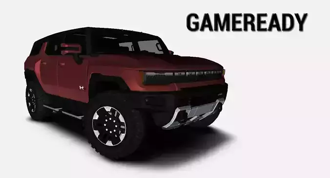 GMC Hummer EV 2023 SUV with Simple Interior Gameready