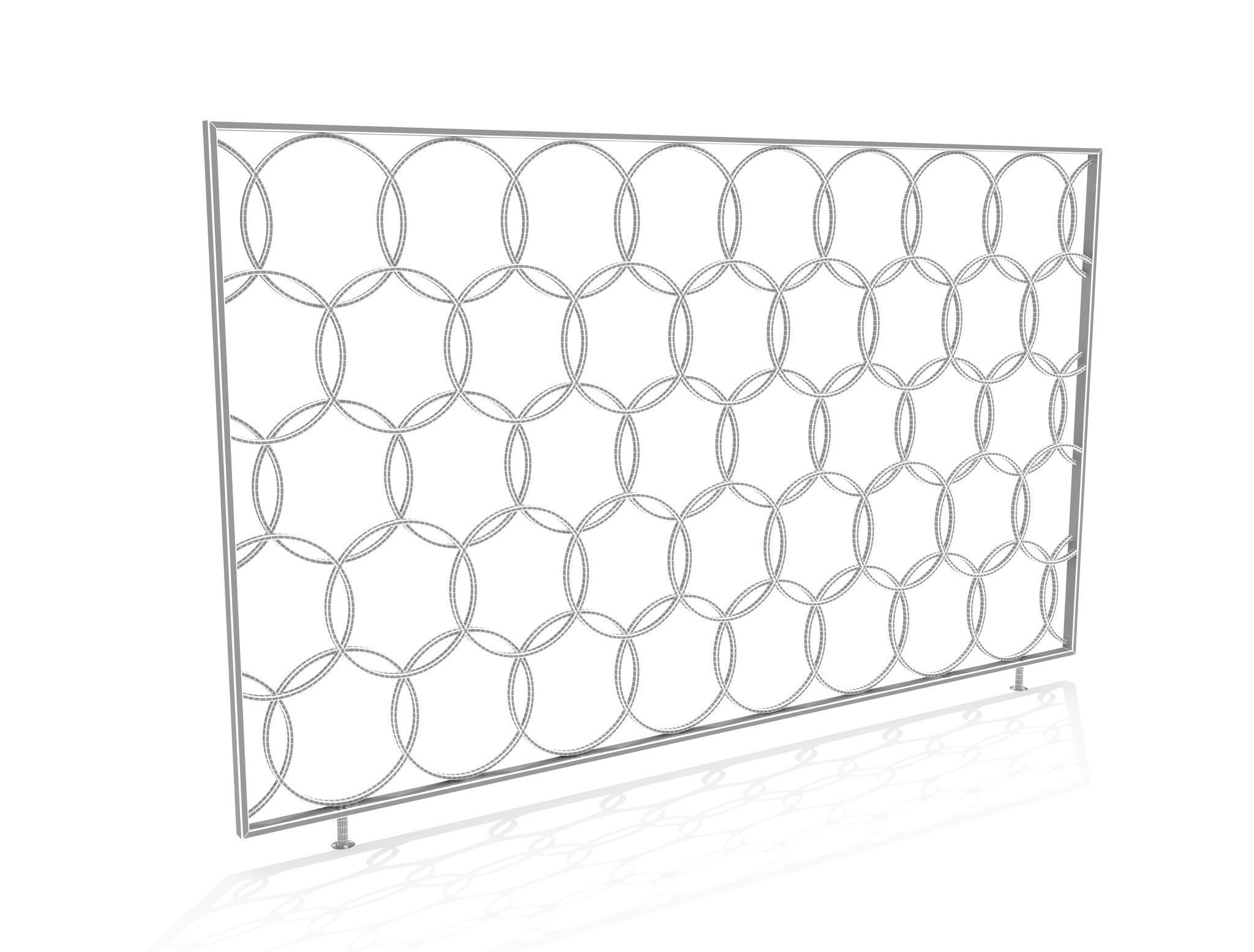  Decorative Chrome Separator 3D model_5