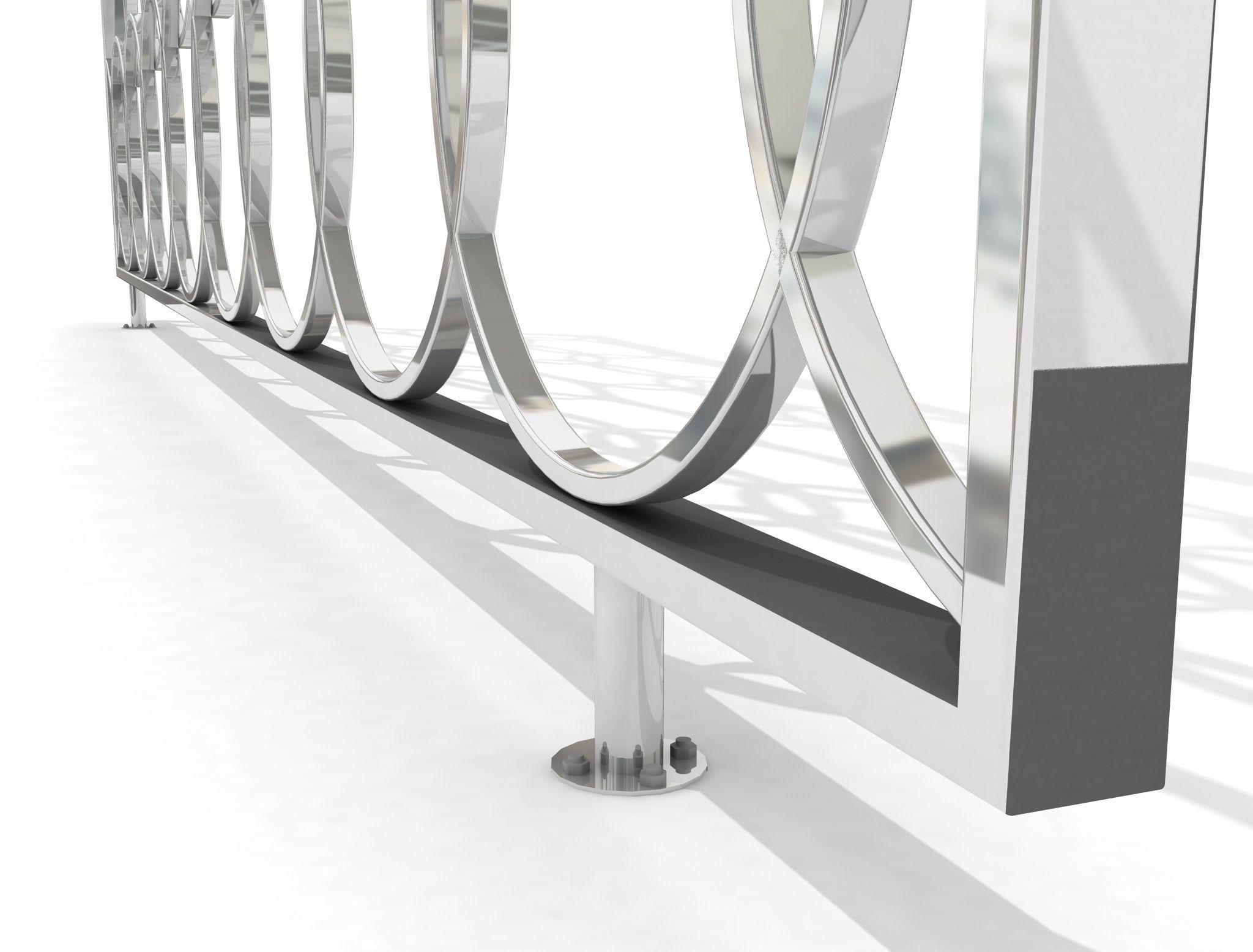  Decorative Chrome Separator 3D model_2