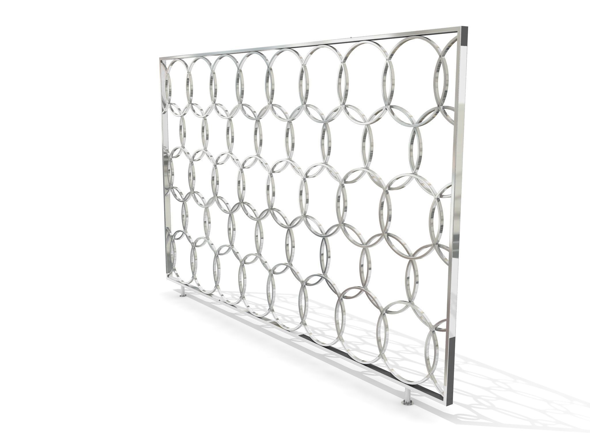  Decorative Chrome Separator 3D model_3