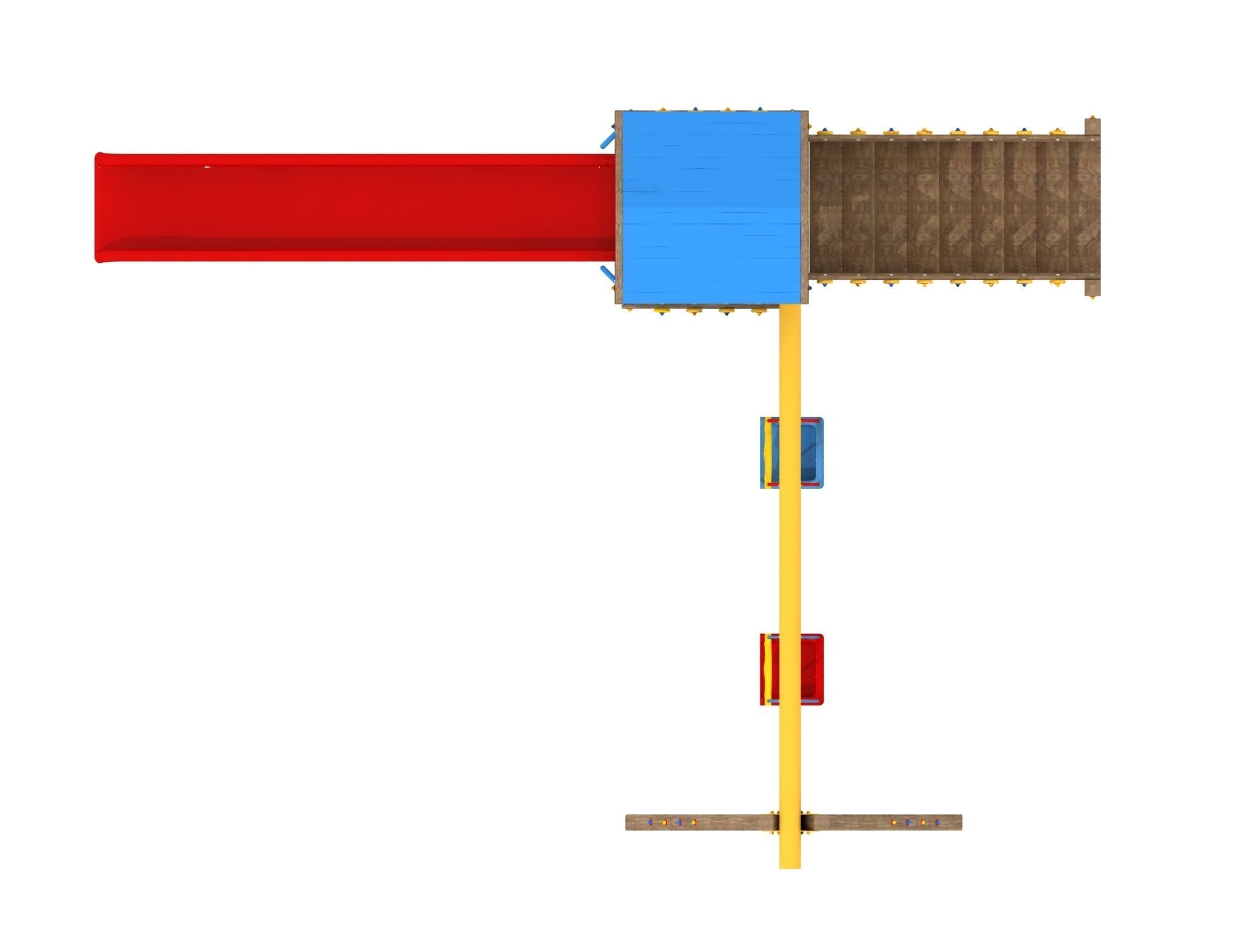 3D Wooden Playground 002 3D model_4