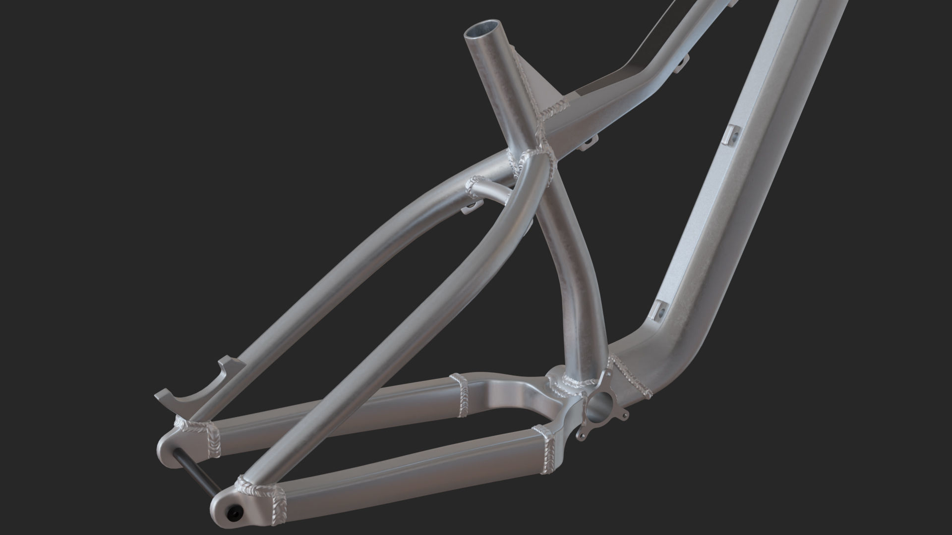 Dartmoor hornet pro 2022 frame Low-poly 3D model_7