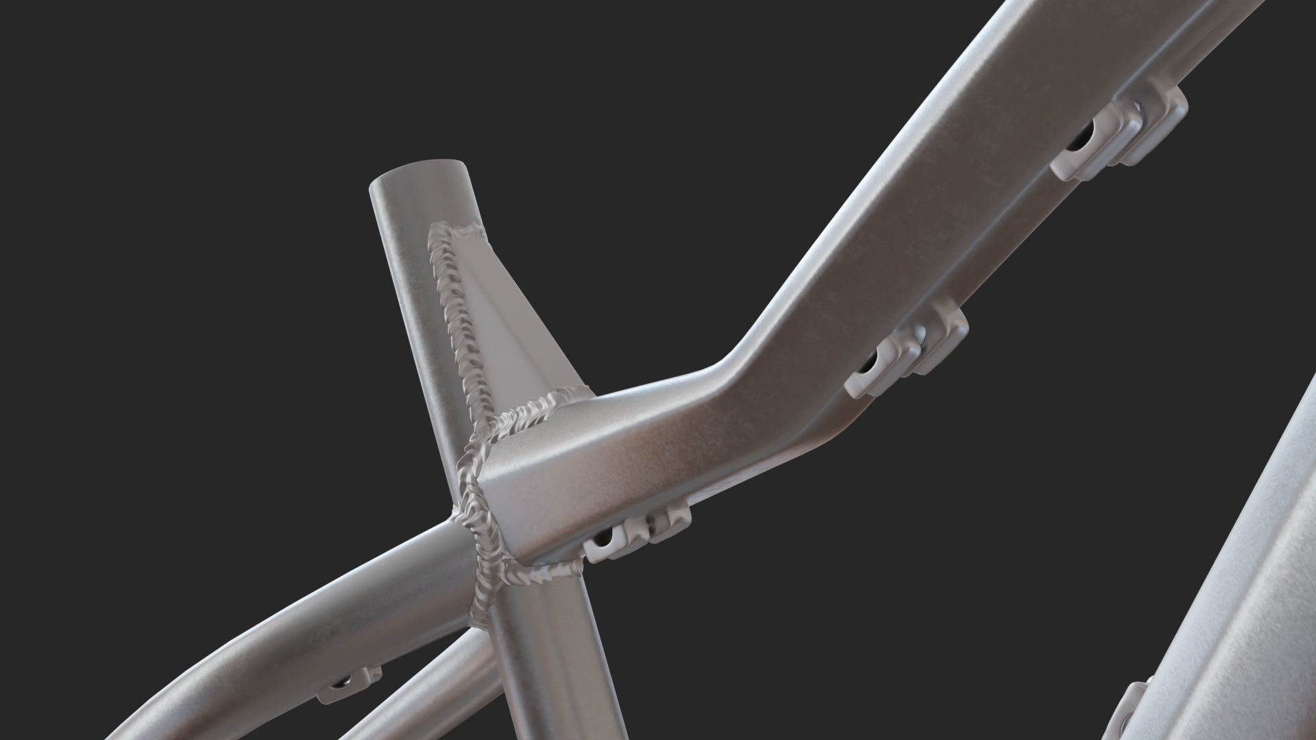 Dartmoor hornet pro 2022 frame Low-poly 3D model_6