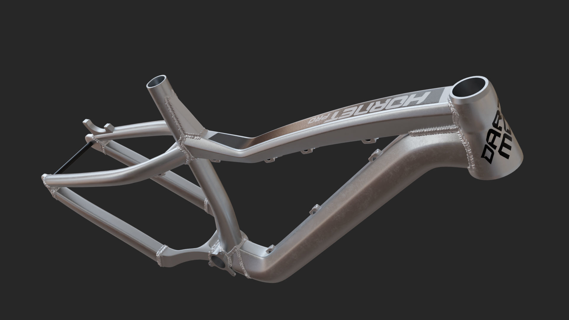 Dartmoor hornet pro 2022 frame Low-poly 3D model_2
