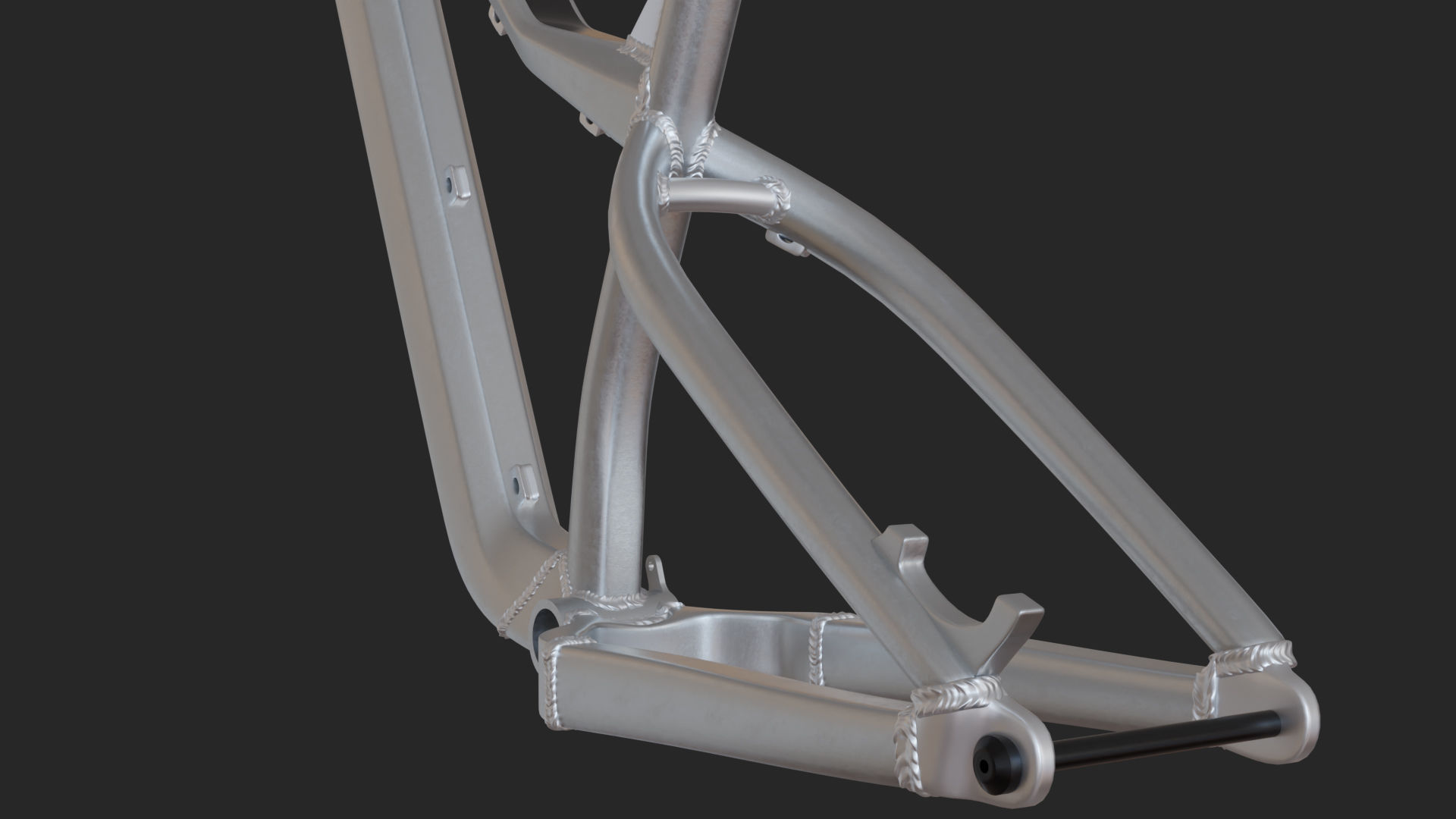 Dartmoor hornet pro 2022 frame Low-poly 3D model_10