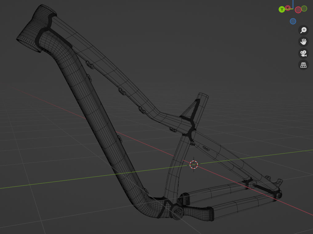 Dartmoor hornet pro 2022 frame Low-poly 3D model_13