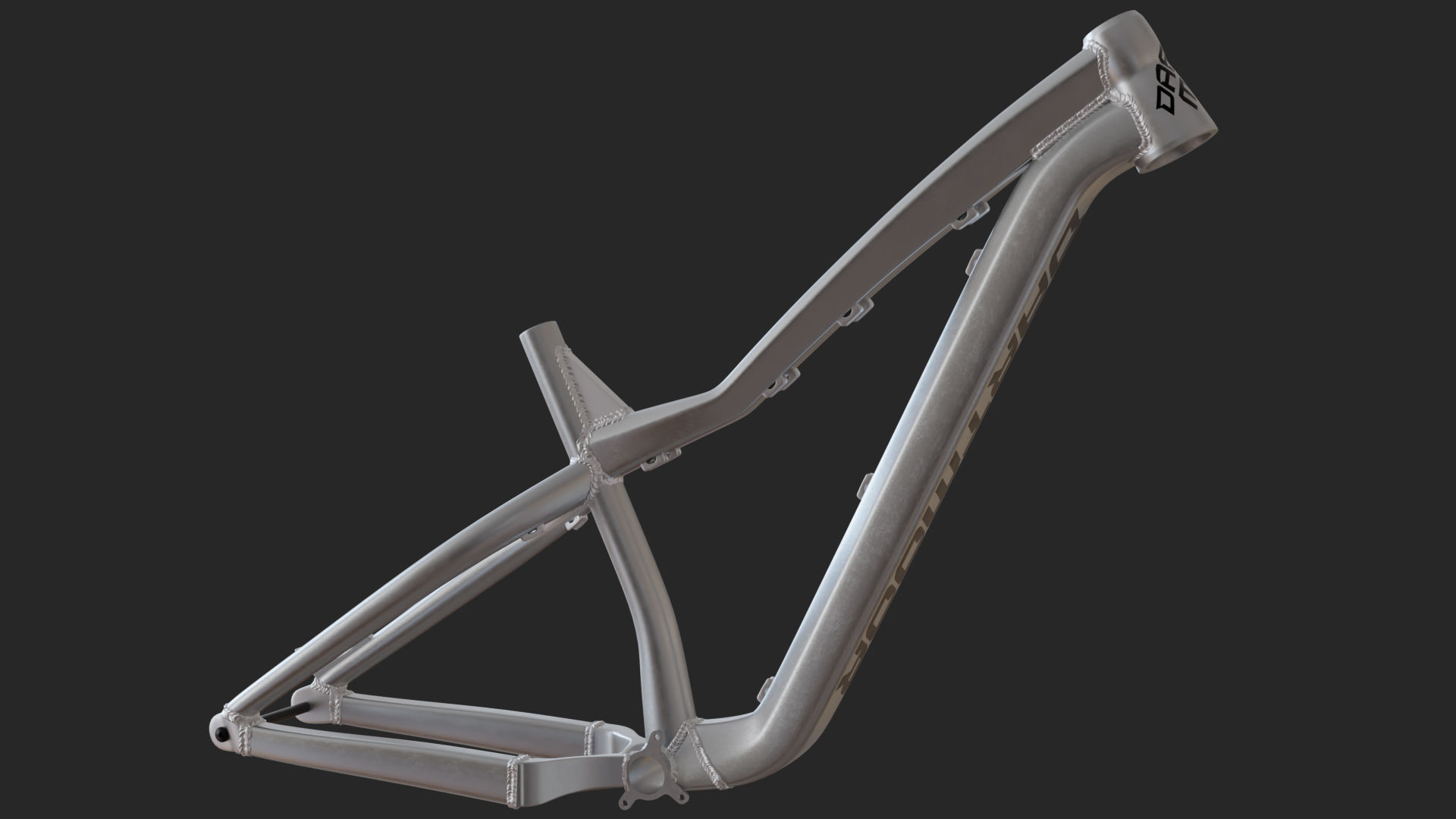 Dartmoor hornet pro 2022 frame Low-poly 3D model_3