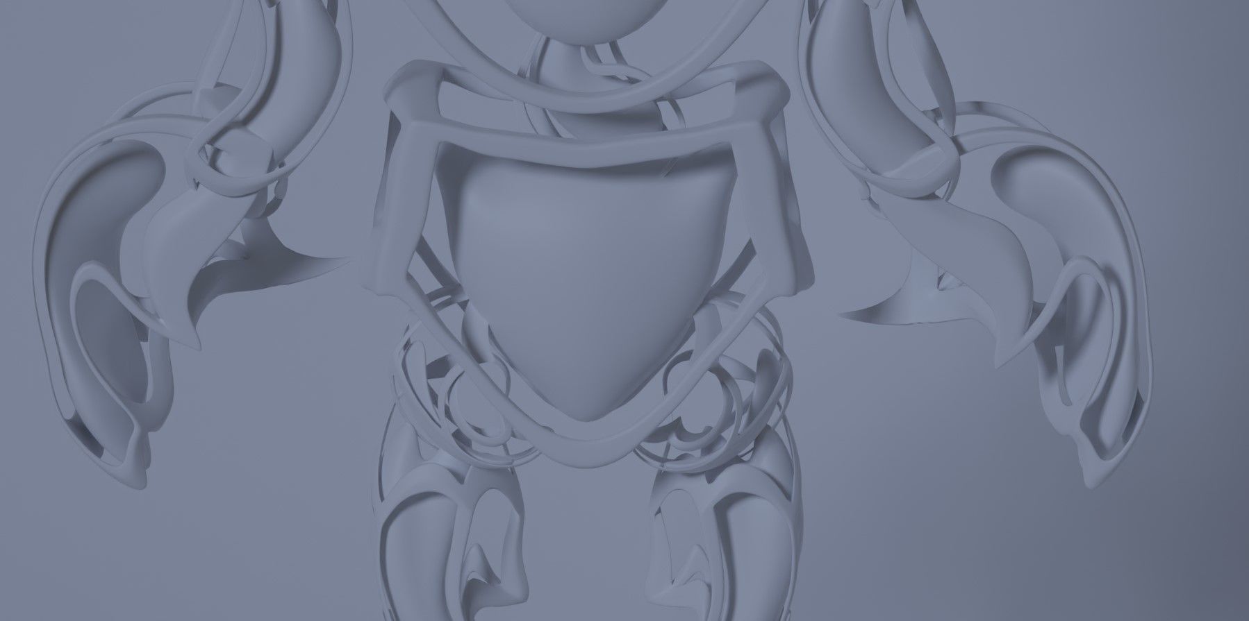 Robot 2 Low-poly 3D model_9