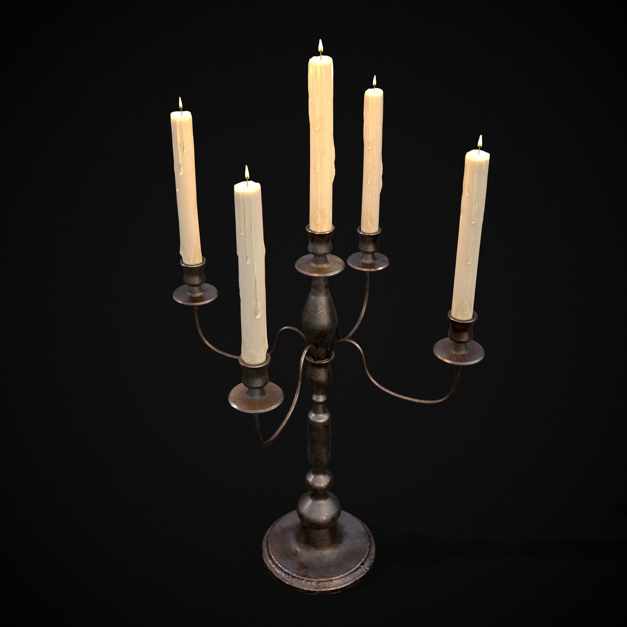 Medieval Lights Mix Two 3D Model Collection_5