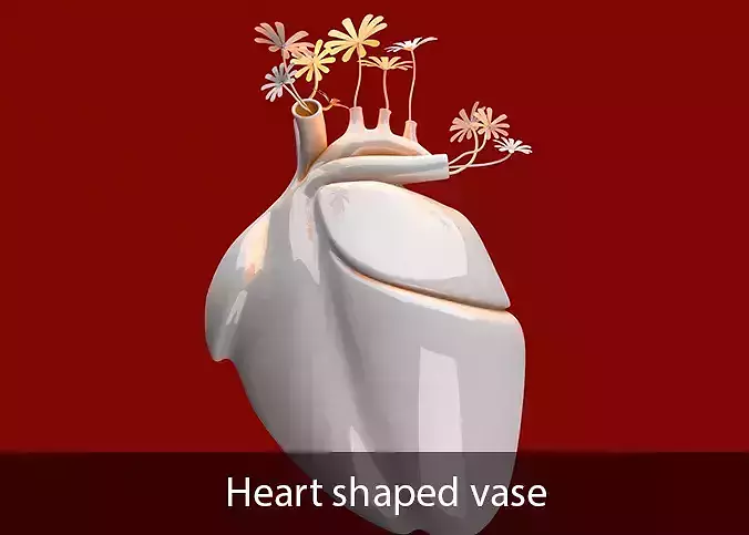 Heart shaped vase