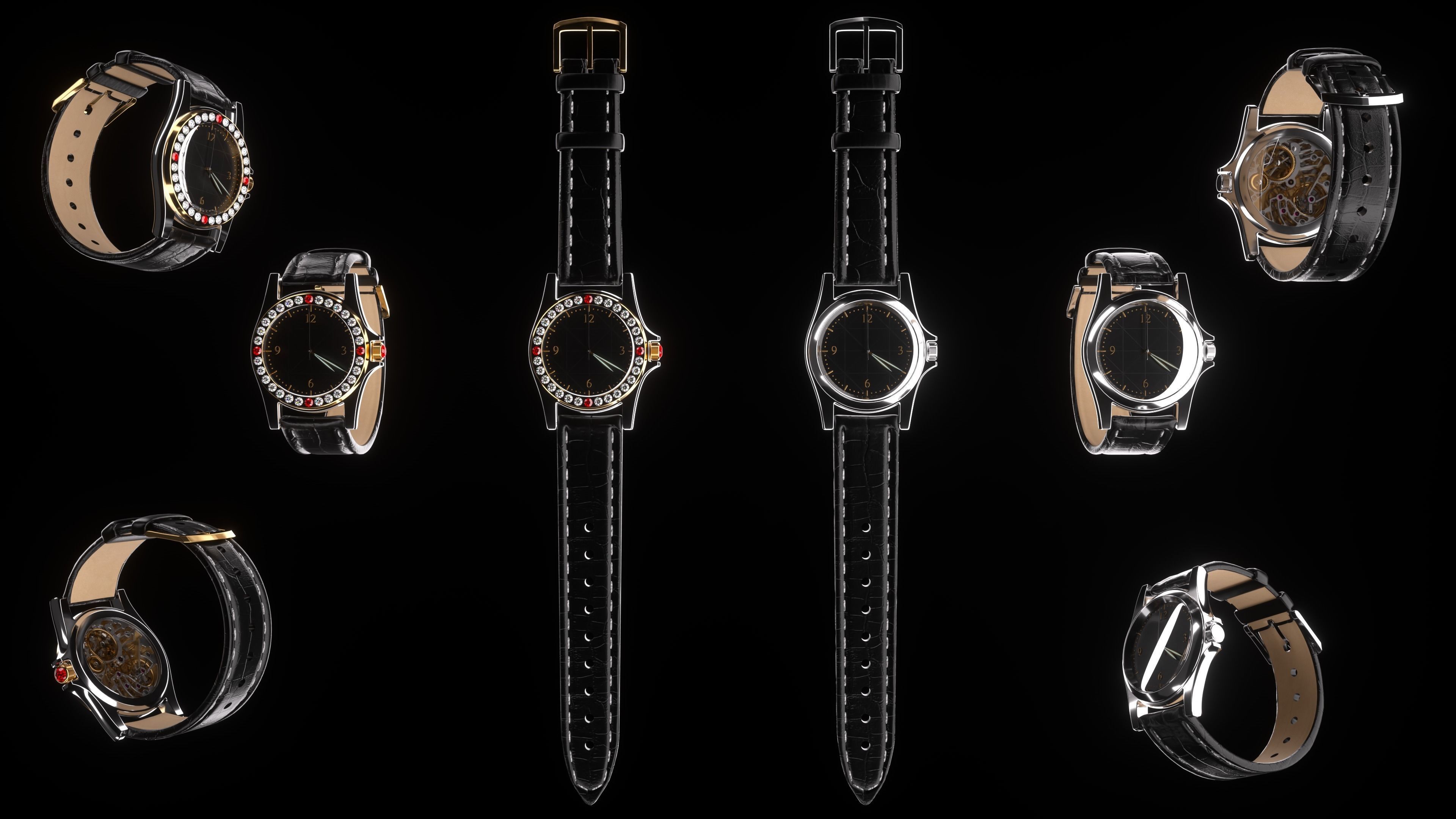 Wrist Watch 3D model_2