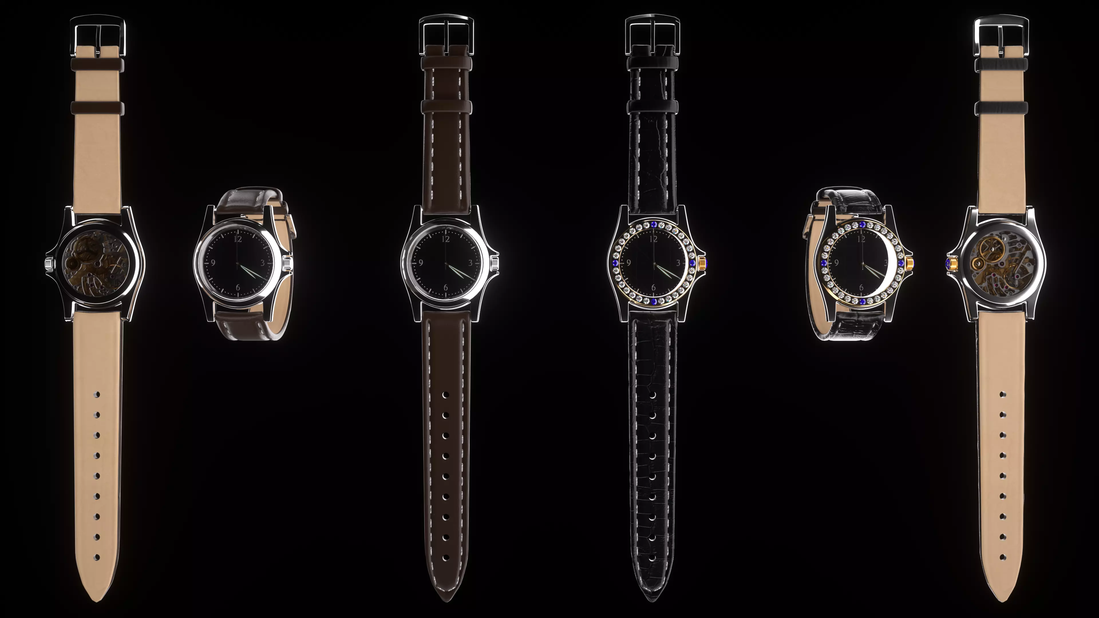 Wrist Watch 3D model_0