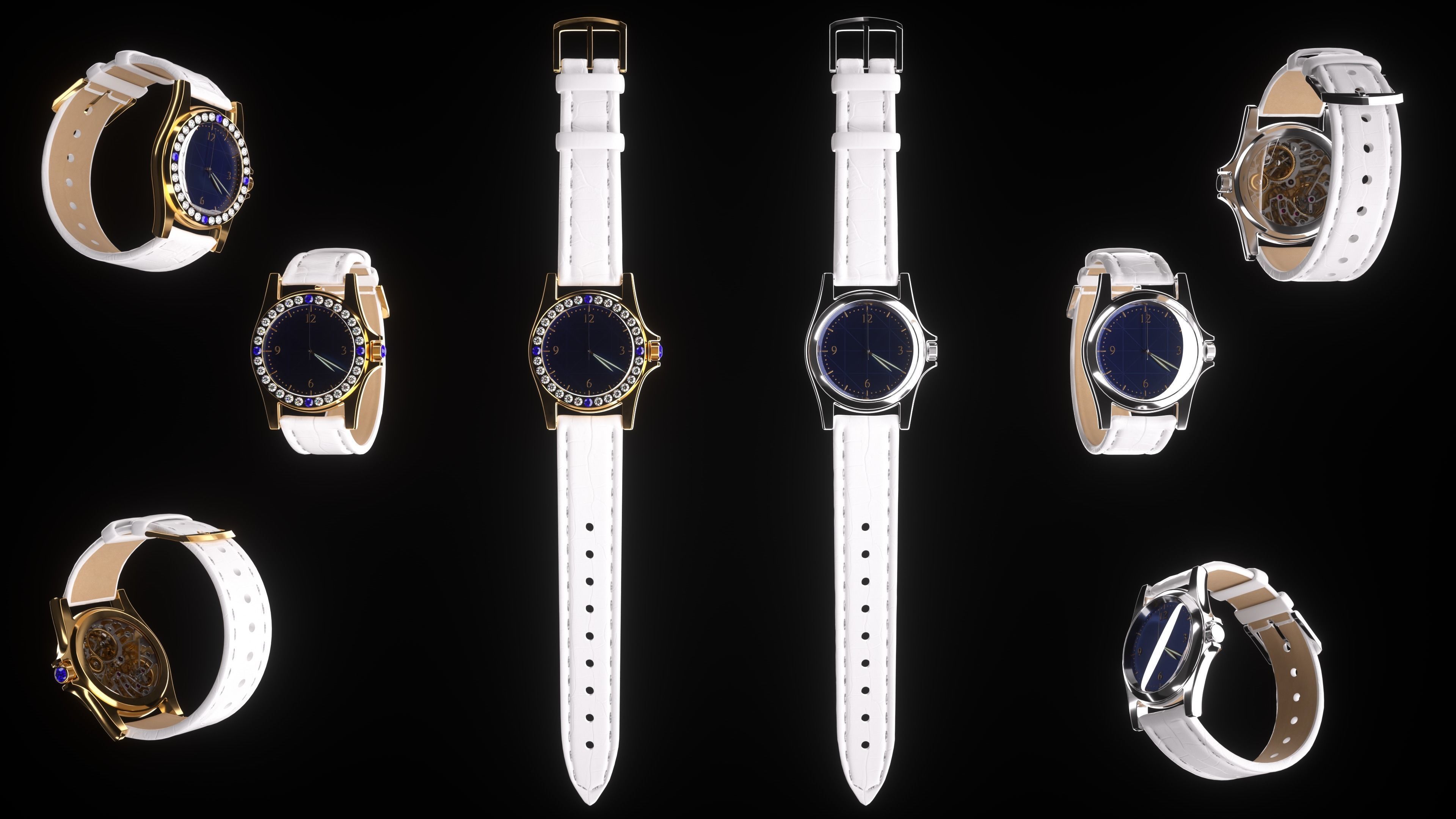 Wrist Watch 3D model_6