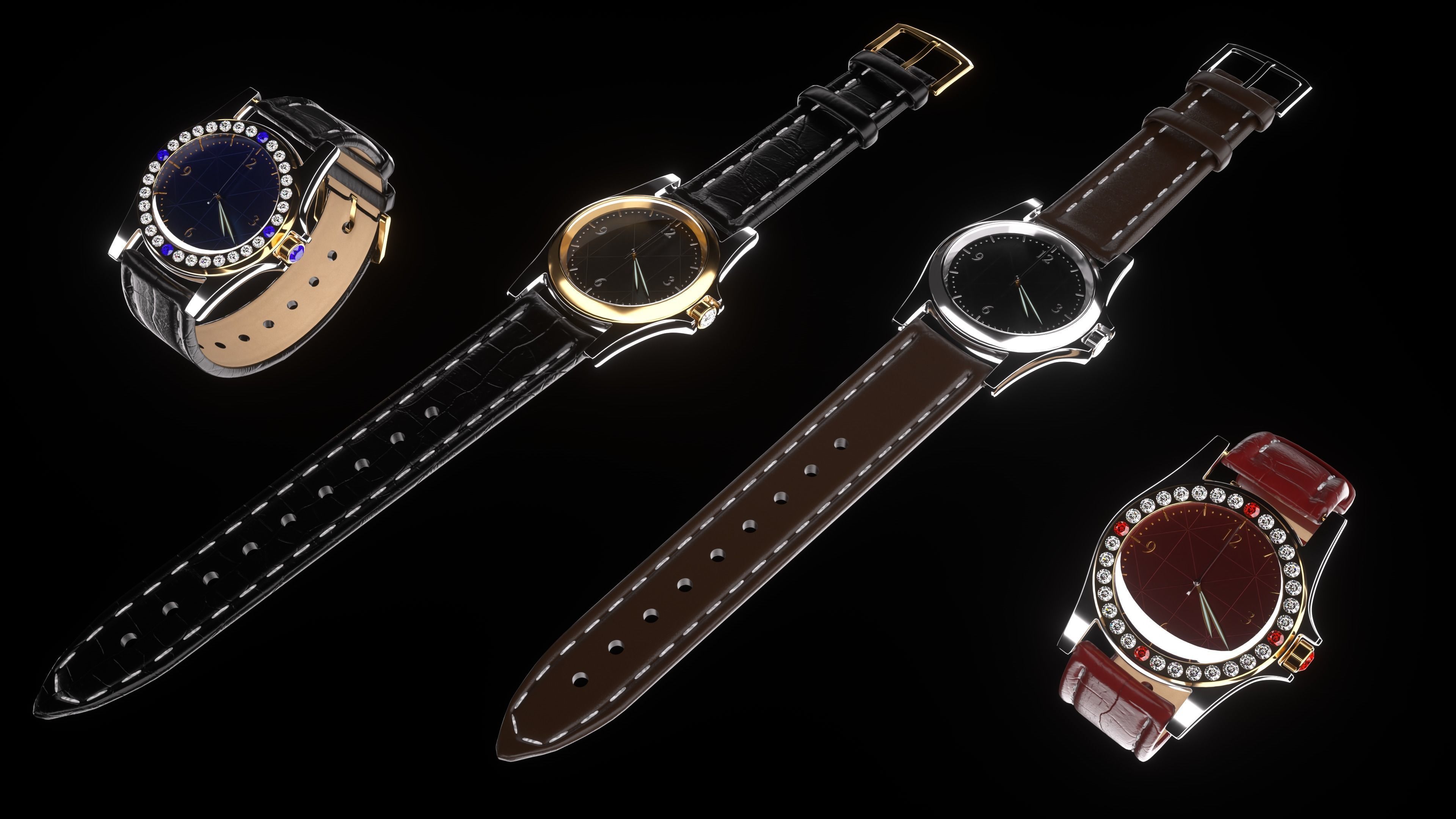 Wrist Watch 3D model_5