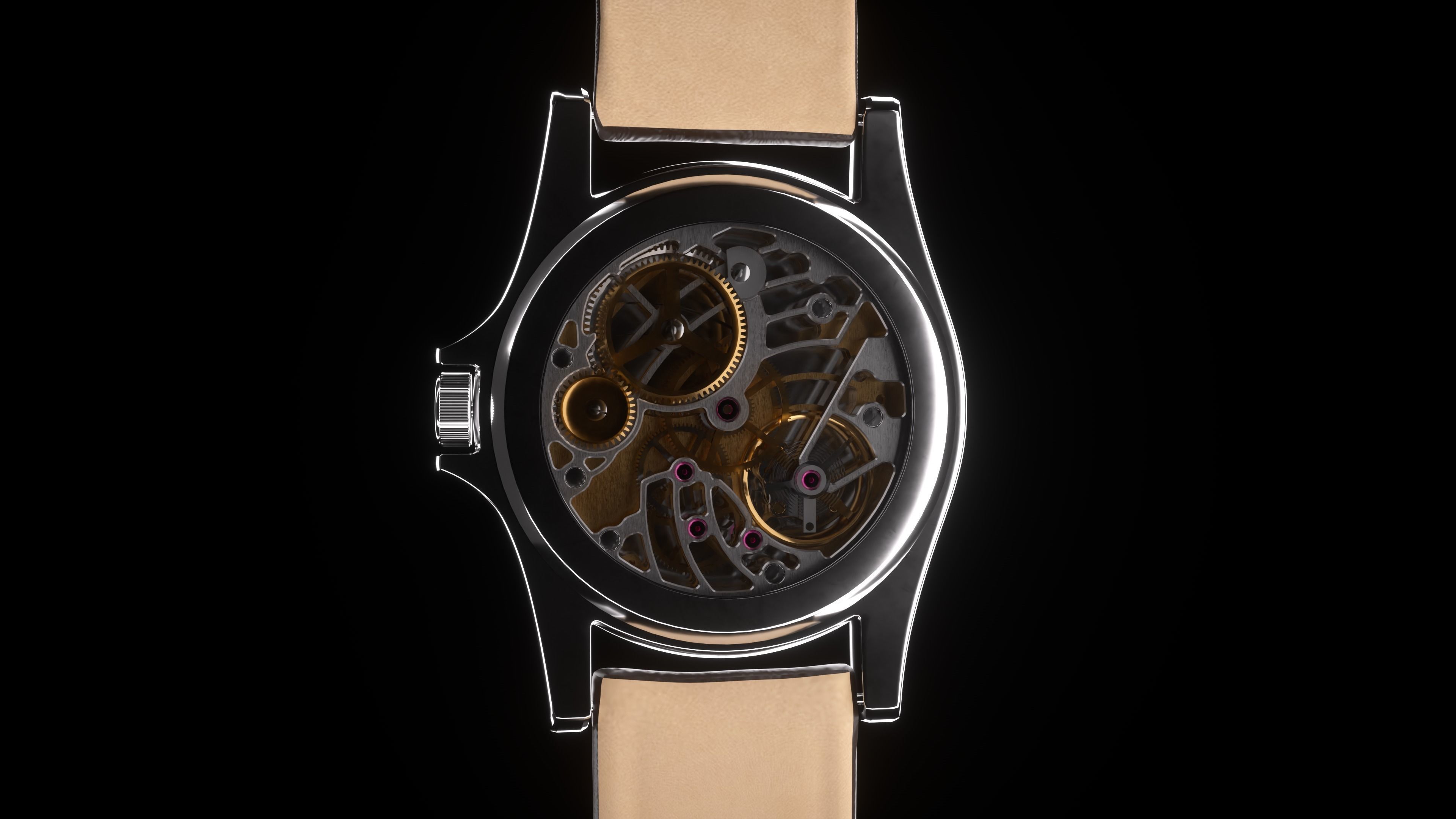 Wrist Watch 3D model_1