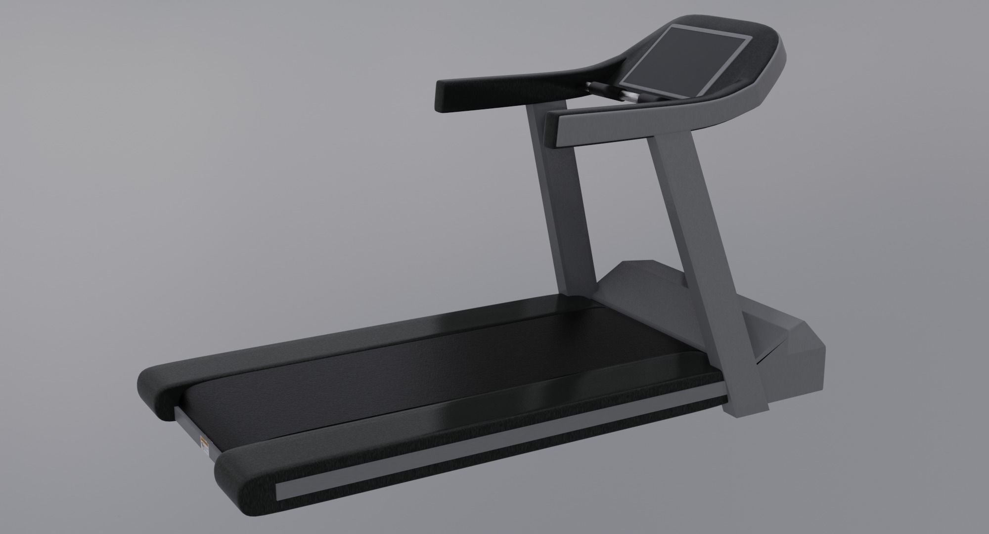 Treadmill - Gym Equipment Low-poly 3D model_4