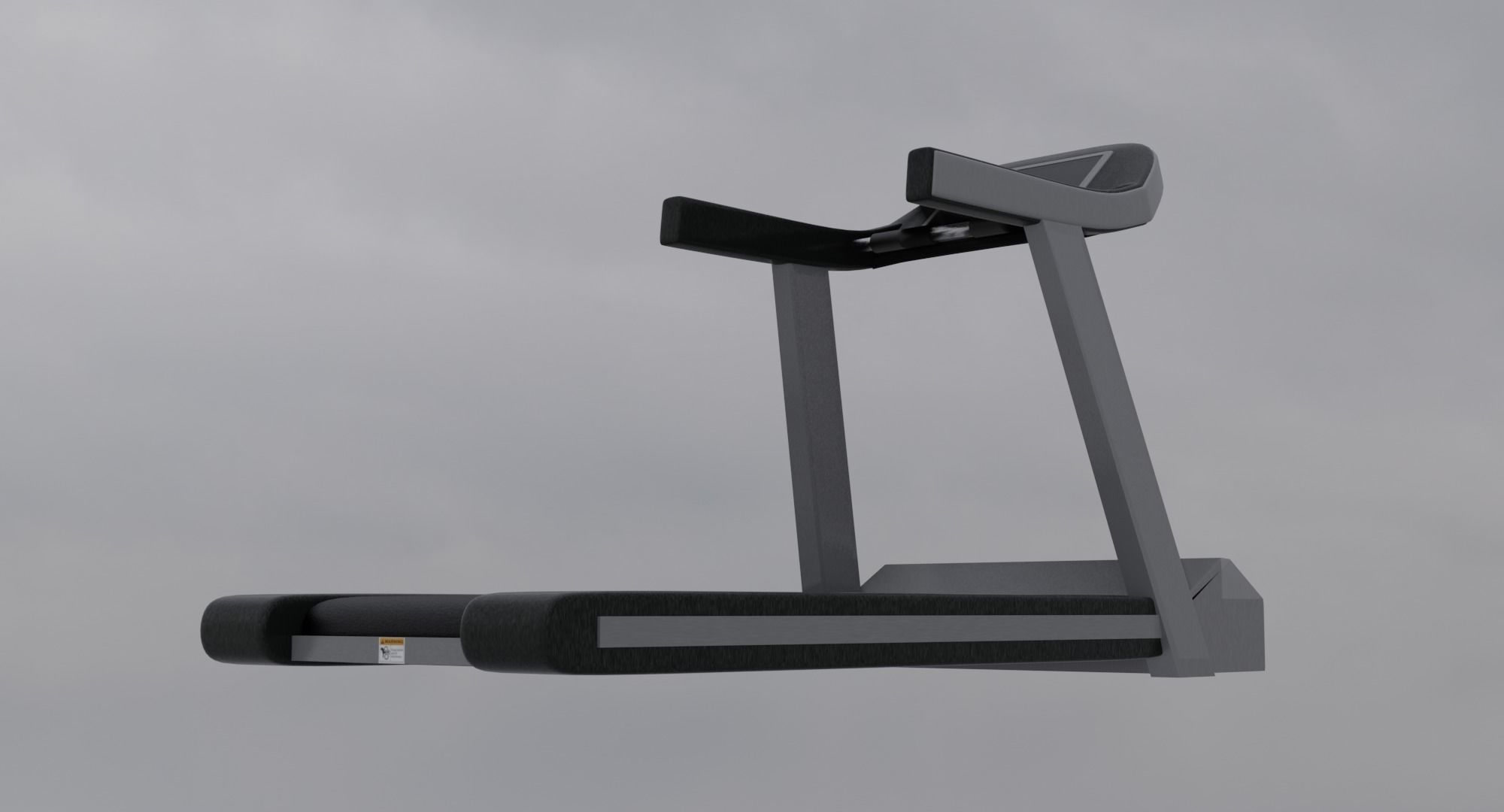 Treadmill - Gym Equipment Low-poly 3D model_7