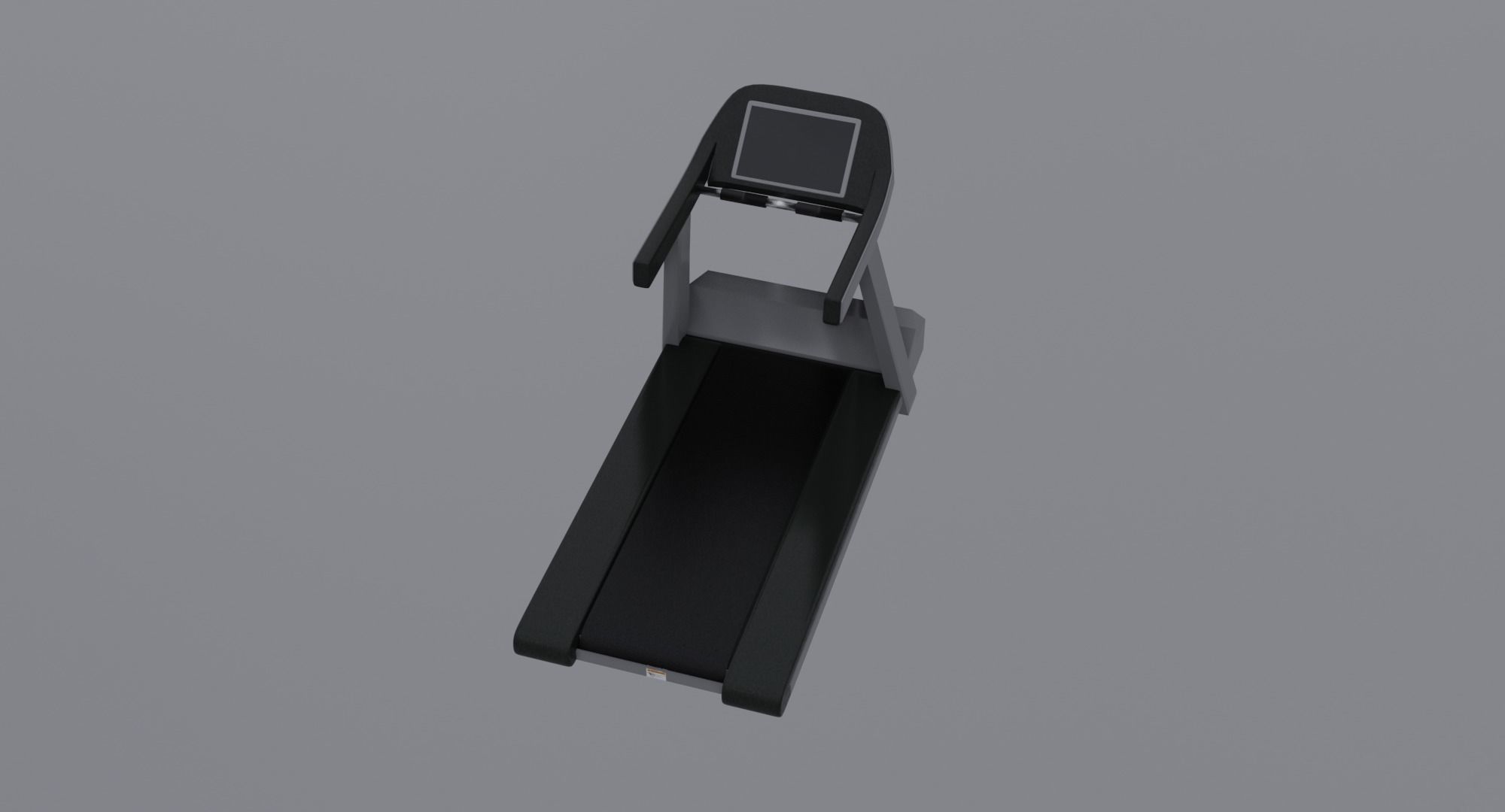 Treadmill - Gym Equipment Low-poly 3D model_1