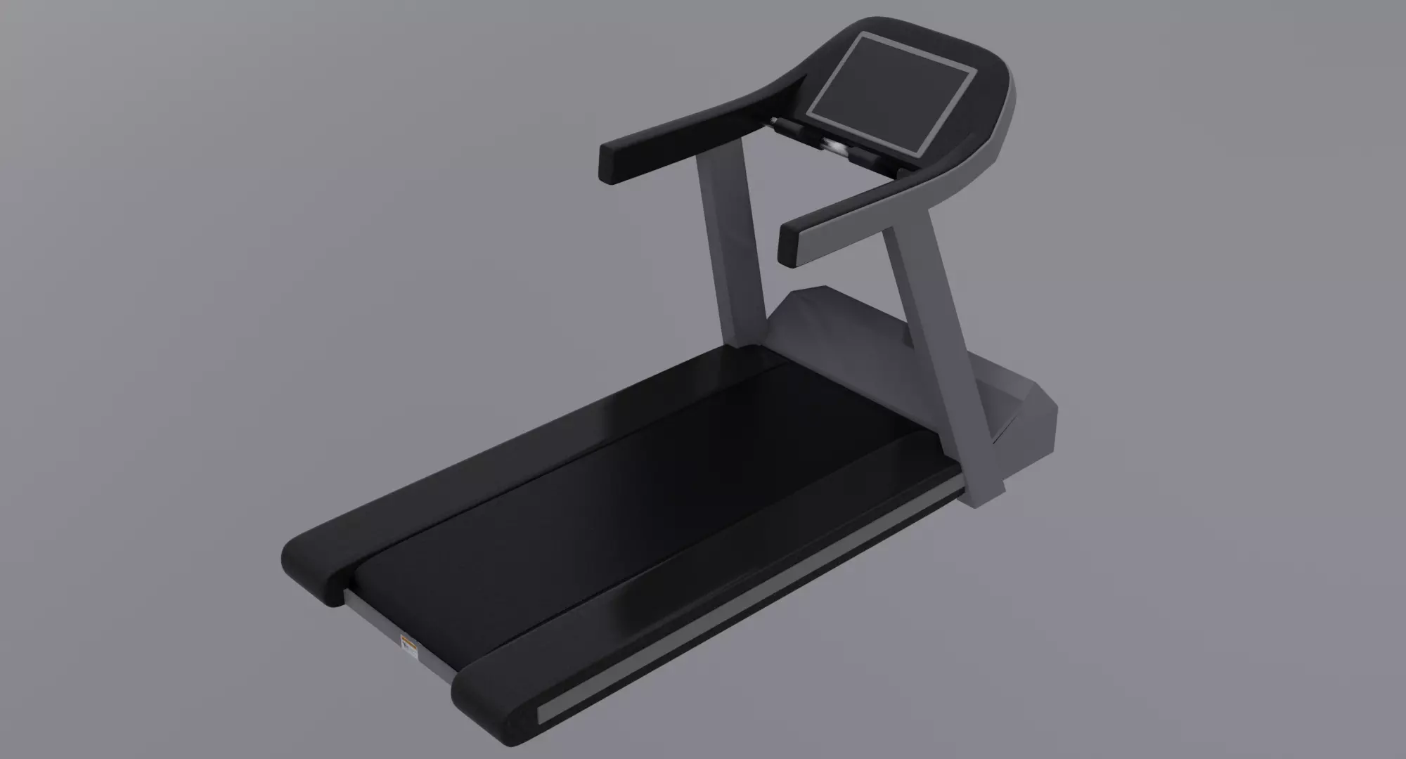 Treadmill - Gym Equipment Low-poly 3D model_0