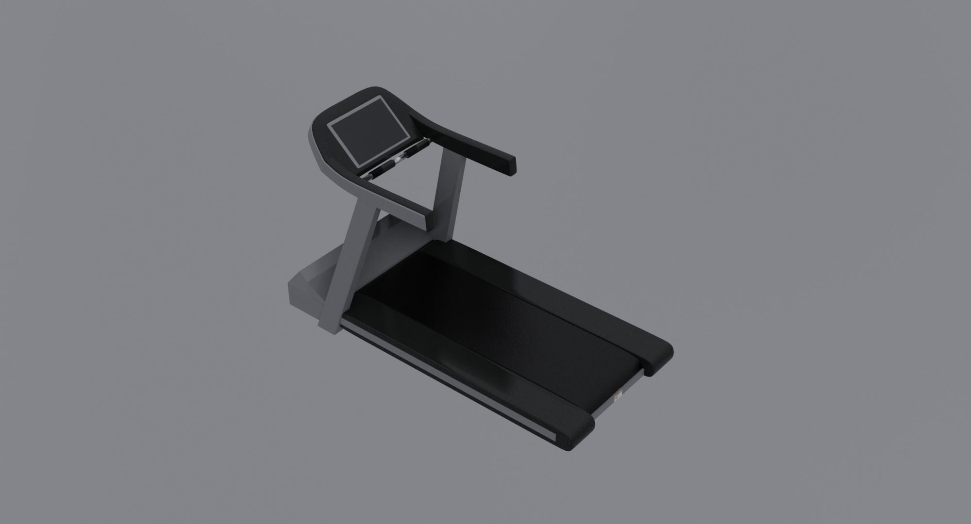 Treadmill - Gym Equipment Low-poly 3D model_2