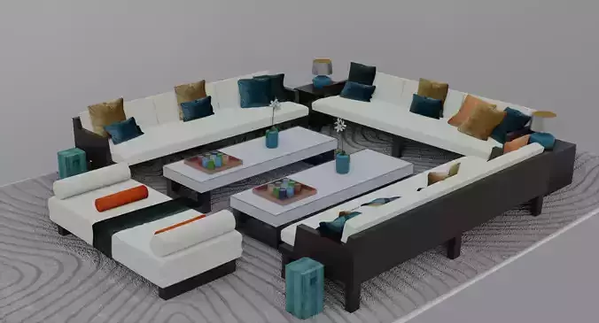 Living Room Furniture Assets