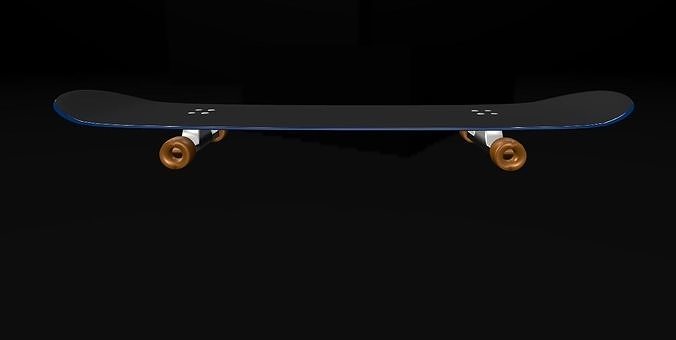 Low polySkate Free low-poly 3D model