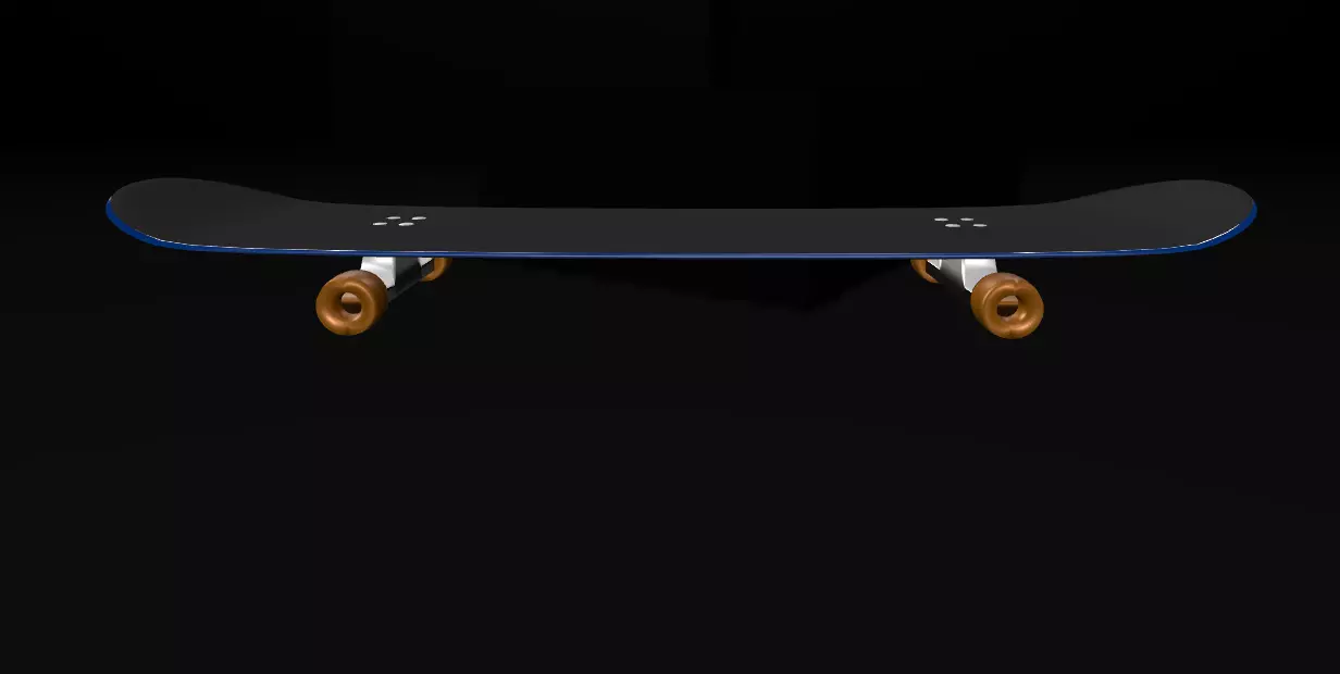 Low polySkate Free low-poly 3D model
