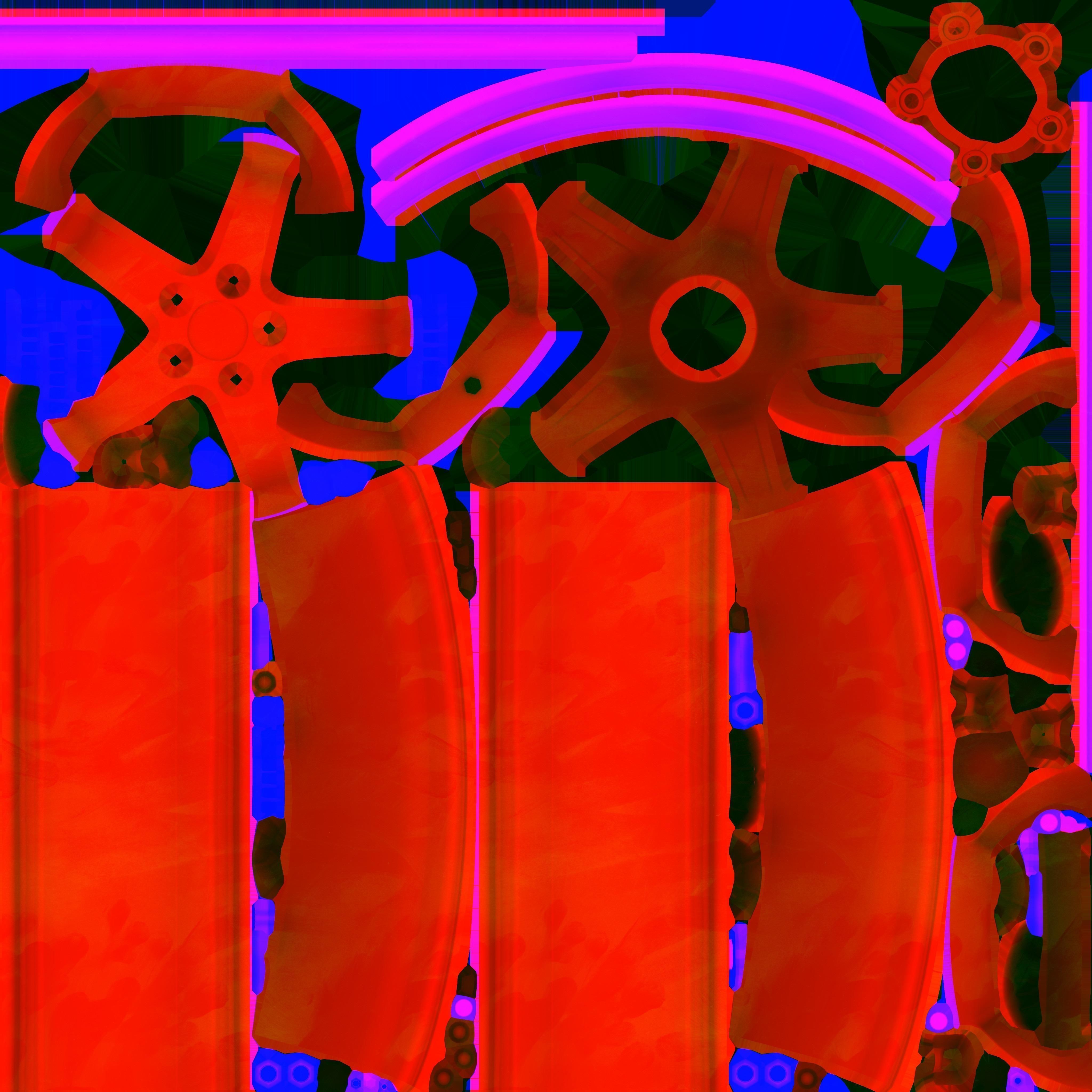 Cobra R 1995 Dished Wheel 17x9 3D model_25