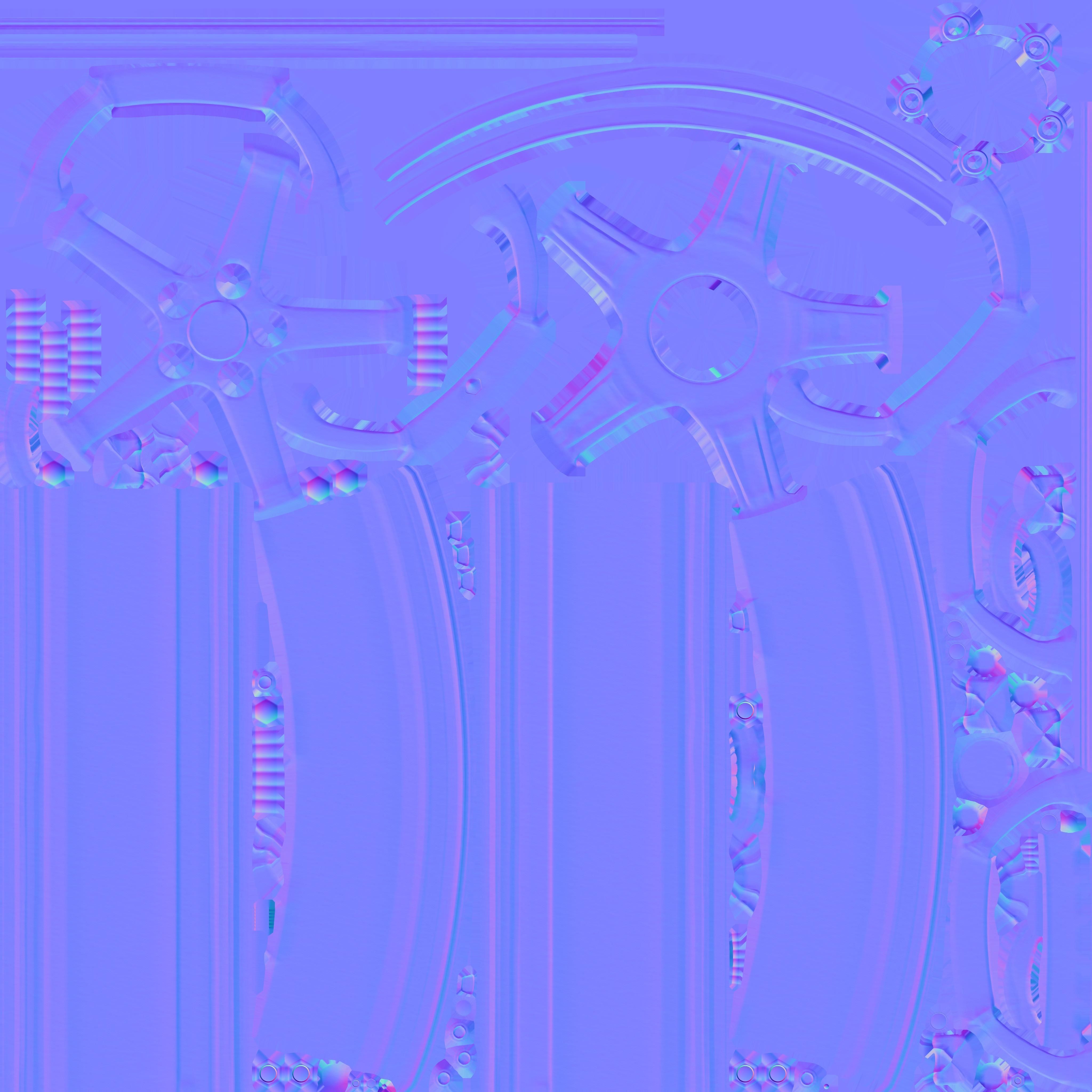 Cobra R 1995 Dished Wheel 17x9 3D model_28