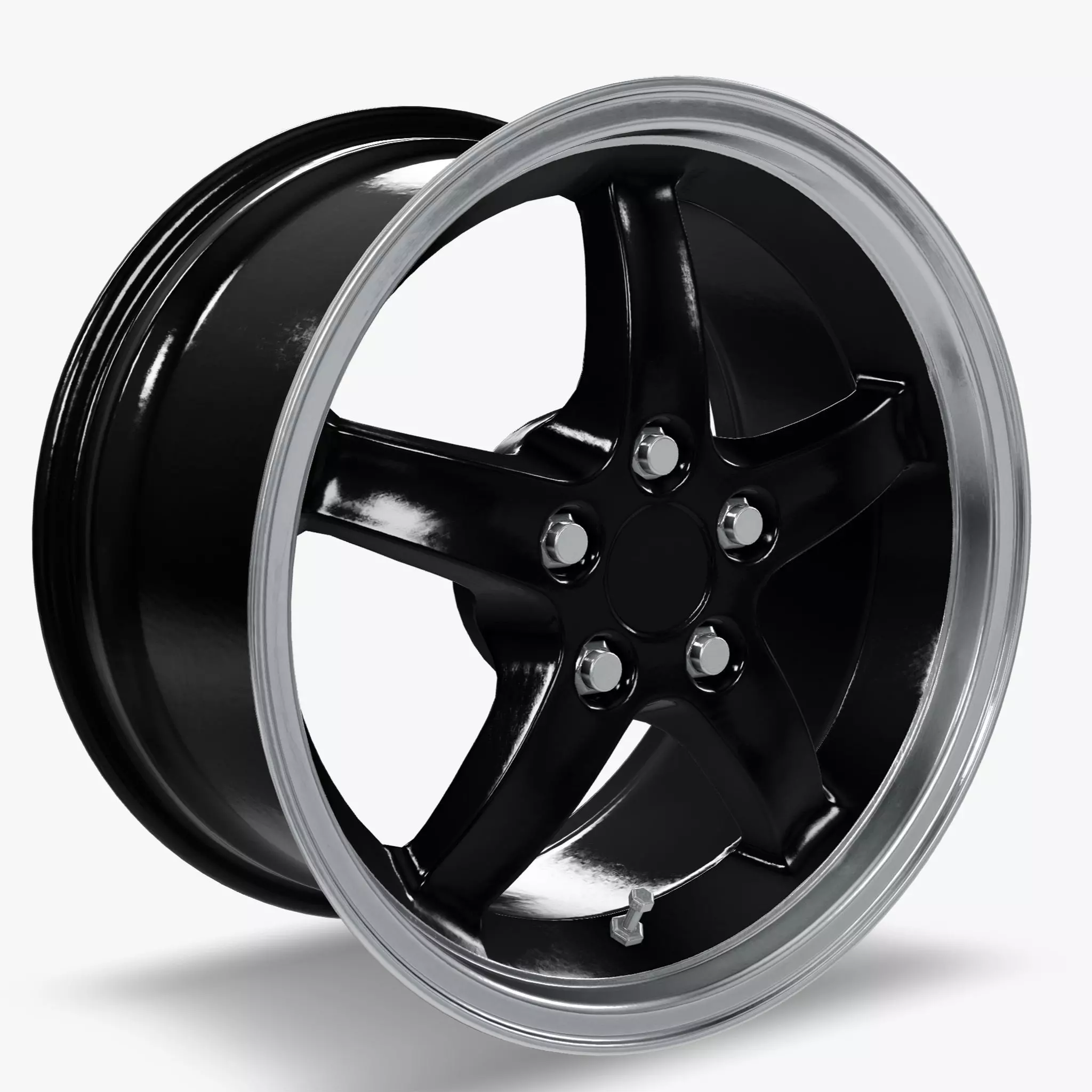 Cobra R 1995 Dished Wheel 17x9 3D model_0