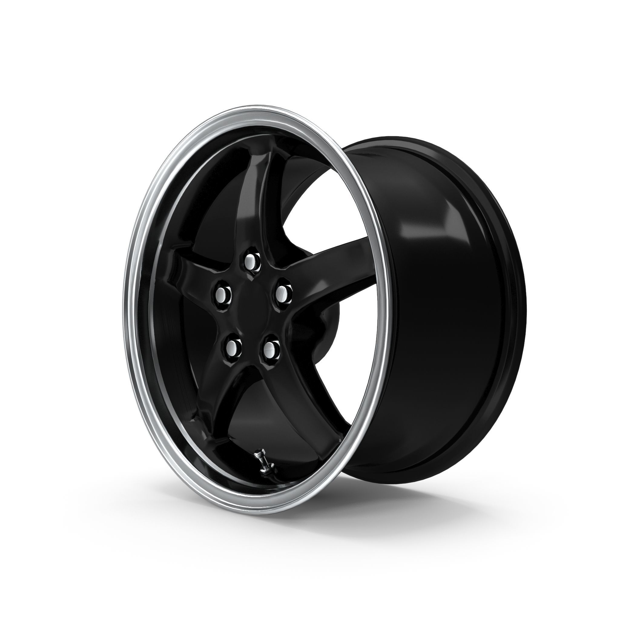 Cobra R 1995 Dished Wheel 17x9 3D model_9