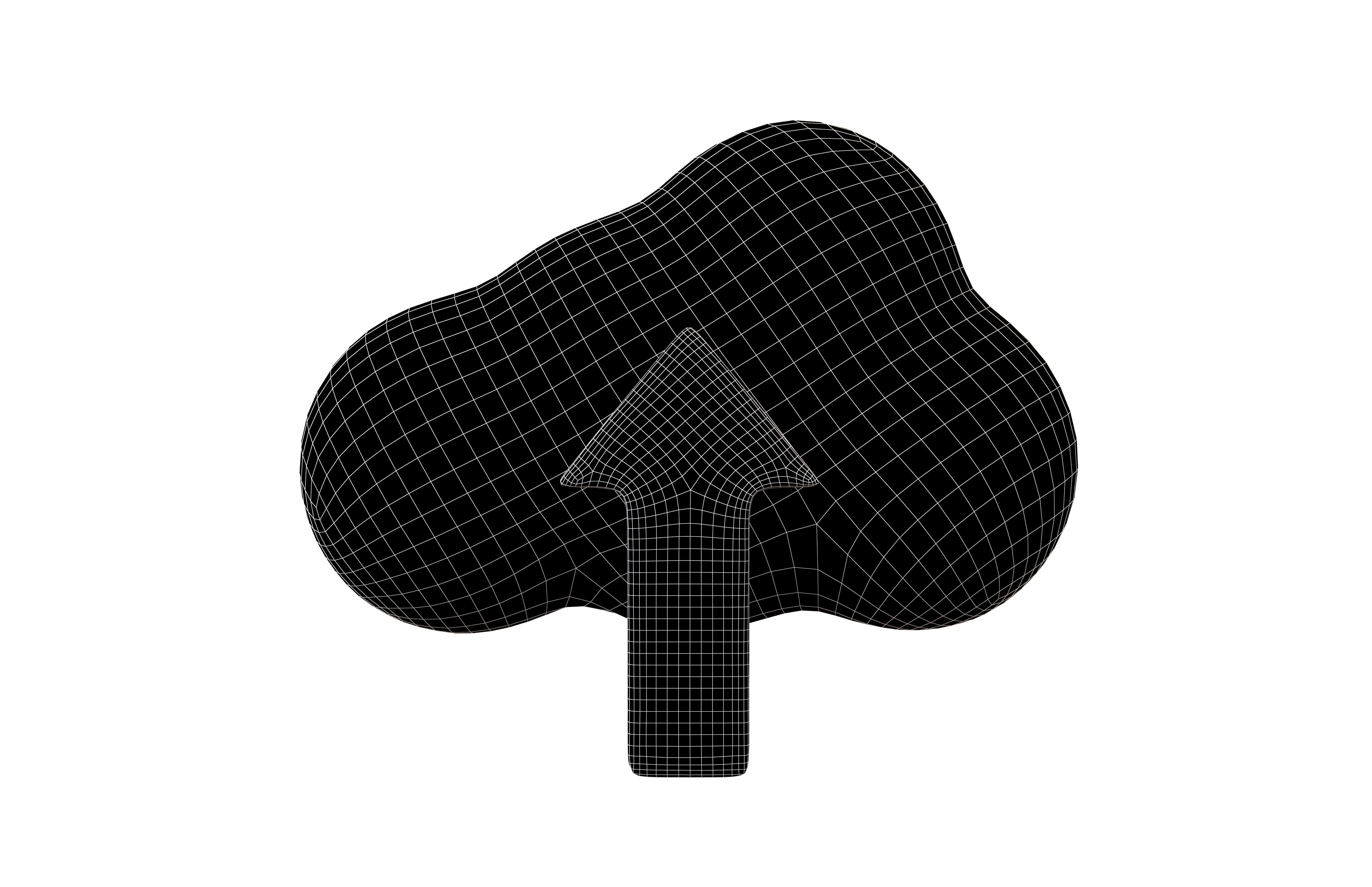 Cloud Upload Icon v1 001 Low-poly 3D model_6