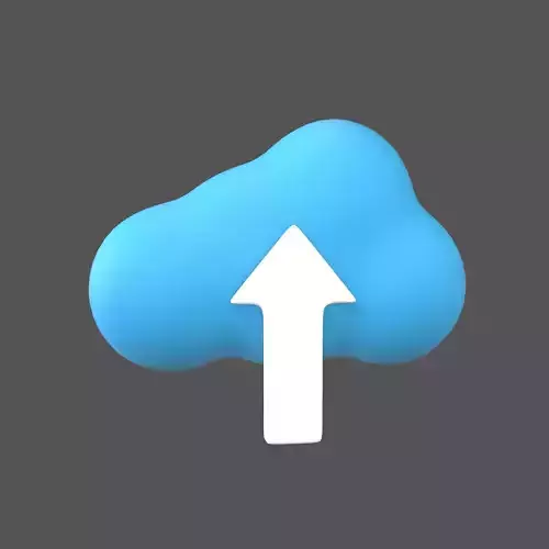 Cloud Upload Icon v1 003