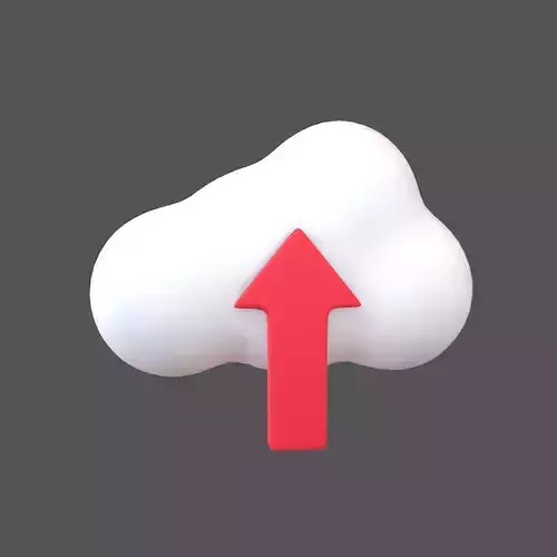 Cloud Upload Icon v1 004