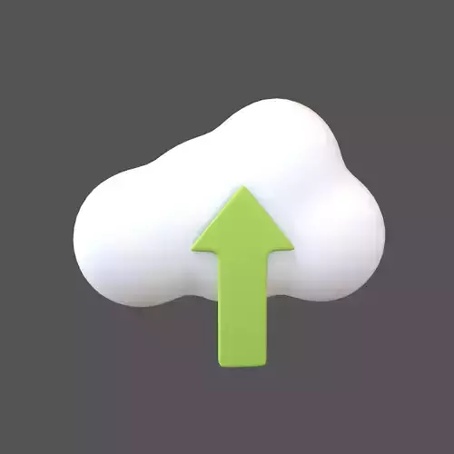 Cloud Upload Icon v1 005