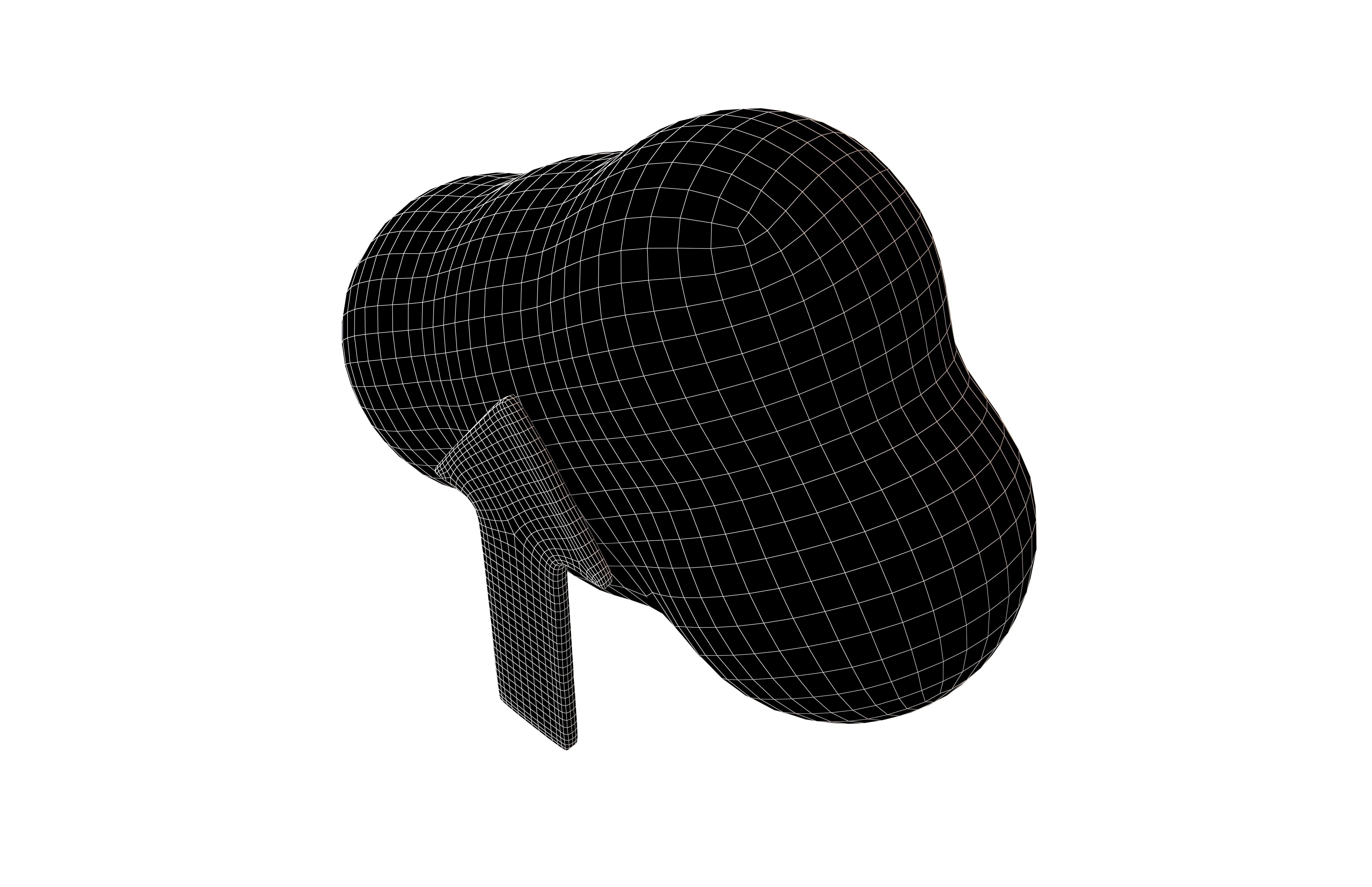 Cloud Upload Icon v1 005 Low-poly 3D model_7