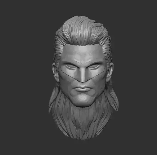 Nightwing Mullet Cut - Headsculpt for Action Figures 3D print model