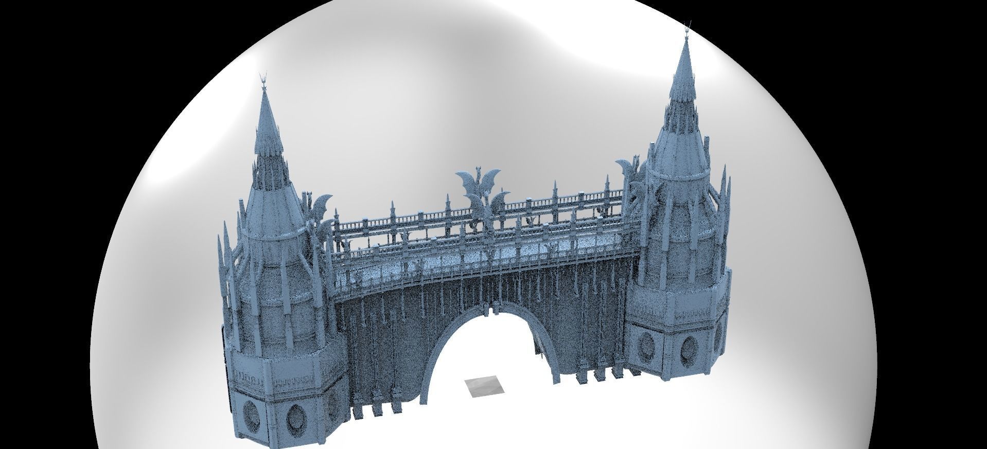 Crystal Snake mountain Bridge 1 3D model_1