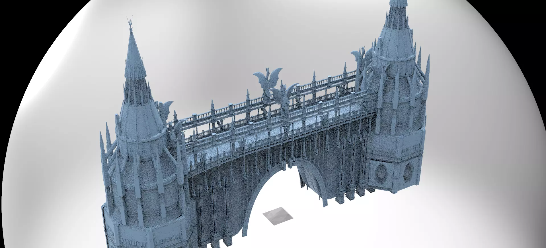 Crystal Snake mountain Bridge 1 3D model_0