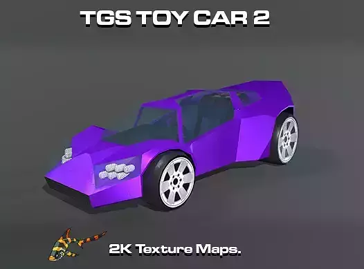TOY CAR 2 Low-poly 3D model