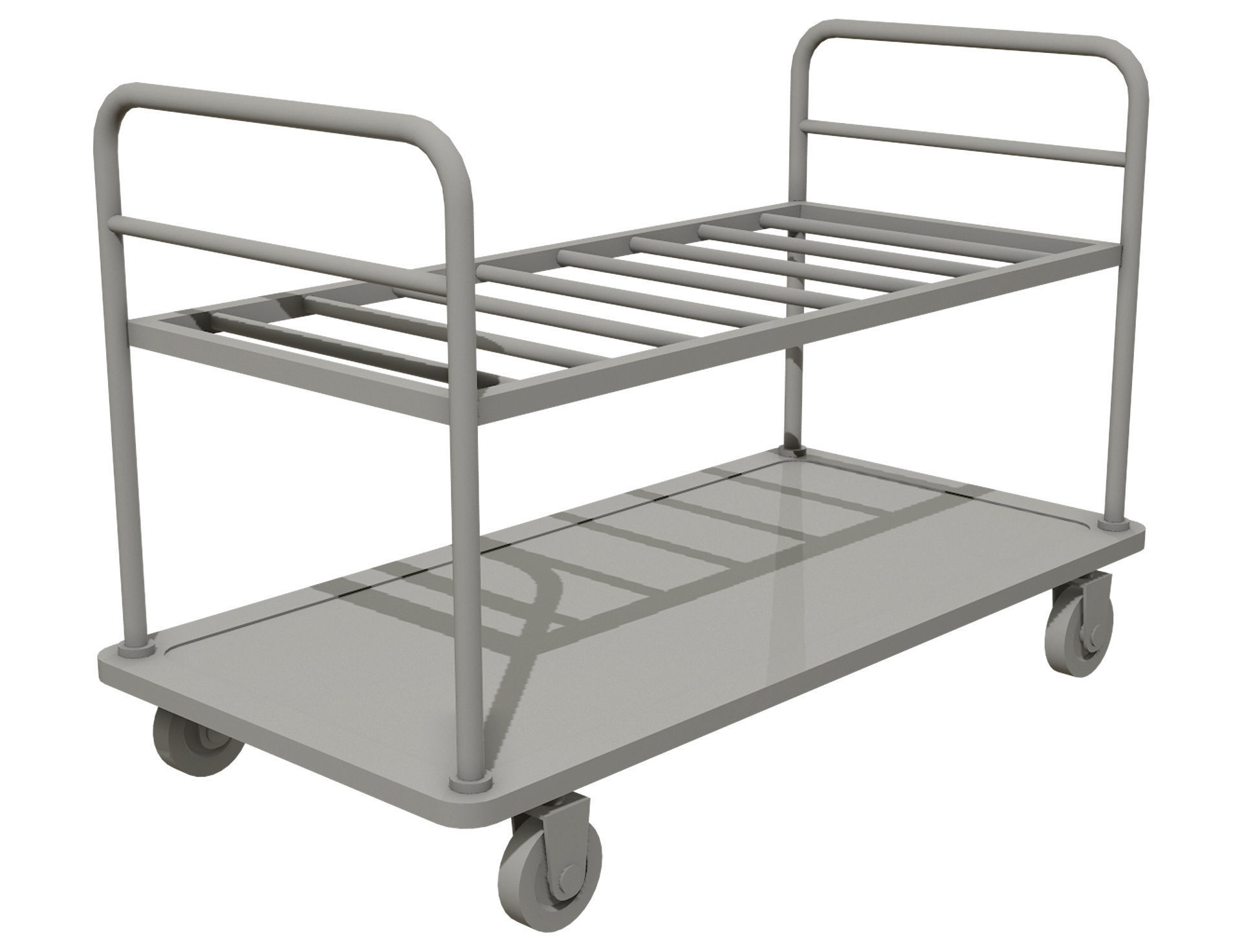 Cart 1 Low-poly 3D model_11